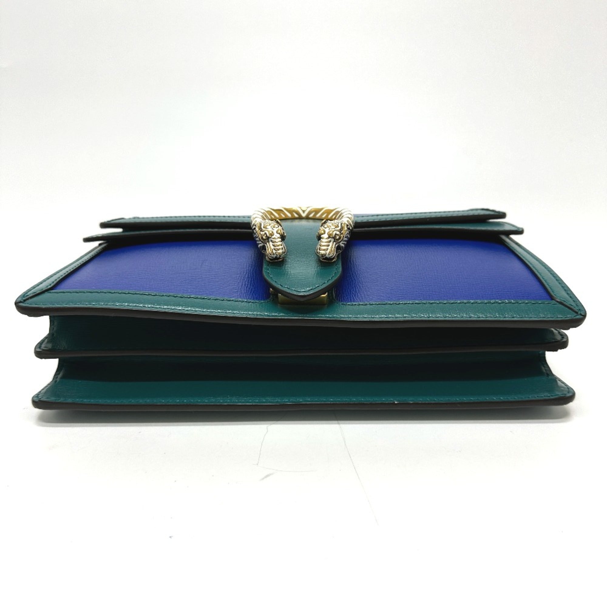 Gucci 400249 Bicolor Chain shoulder Shoulder Bag blue Green — Like New