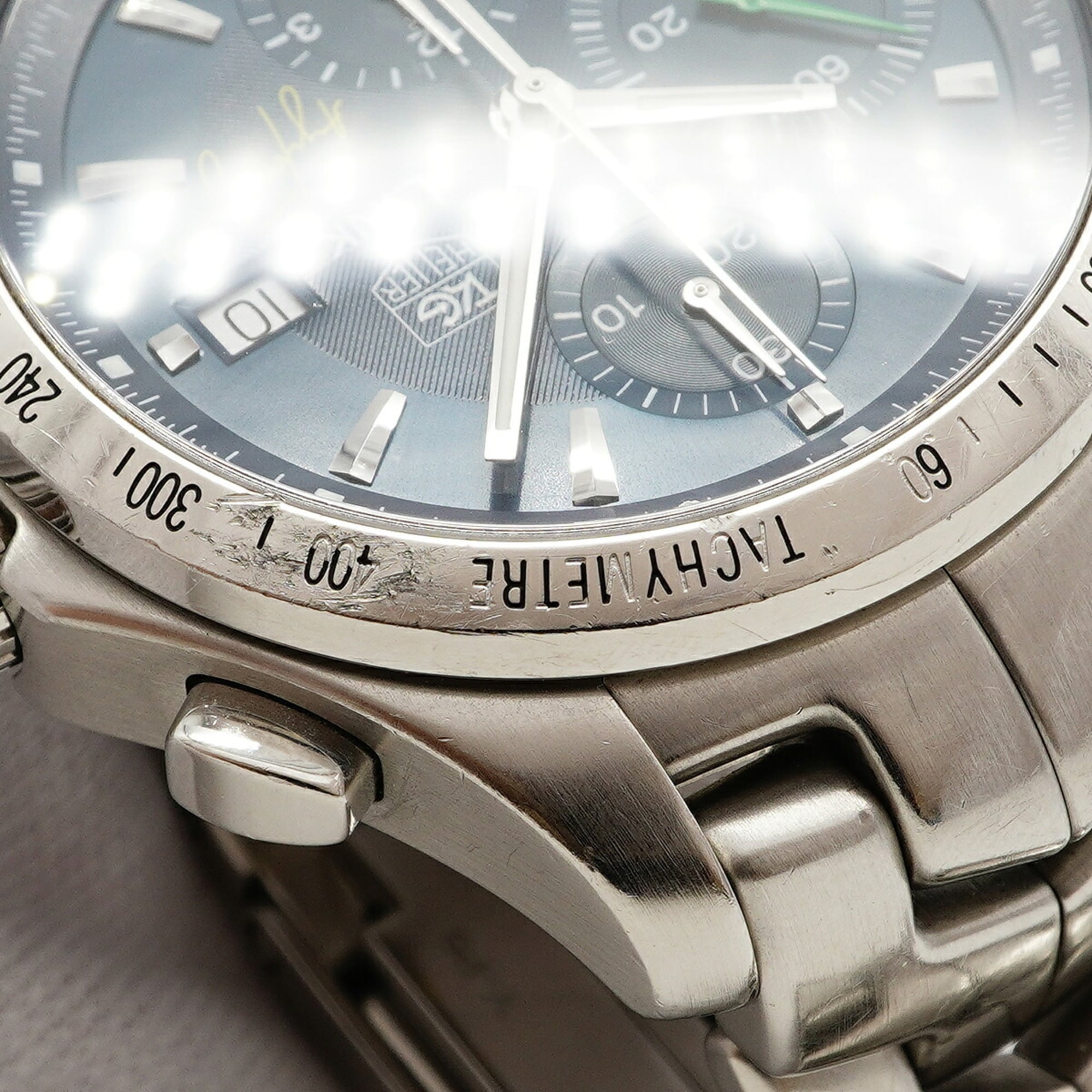 TAG Heuer Link Ayrton Senna Limited Edition CJF2113 Blue Dial Men's Watch — Good