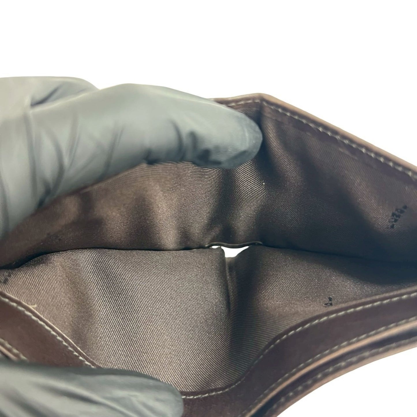 FENDI Zucca FF Pattern Canvas and Leather Bifold Wallet with Mini Card Case, Brown Black, 98030