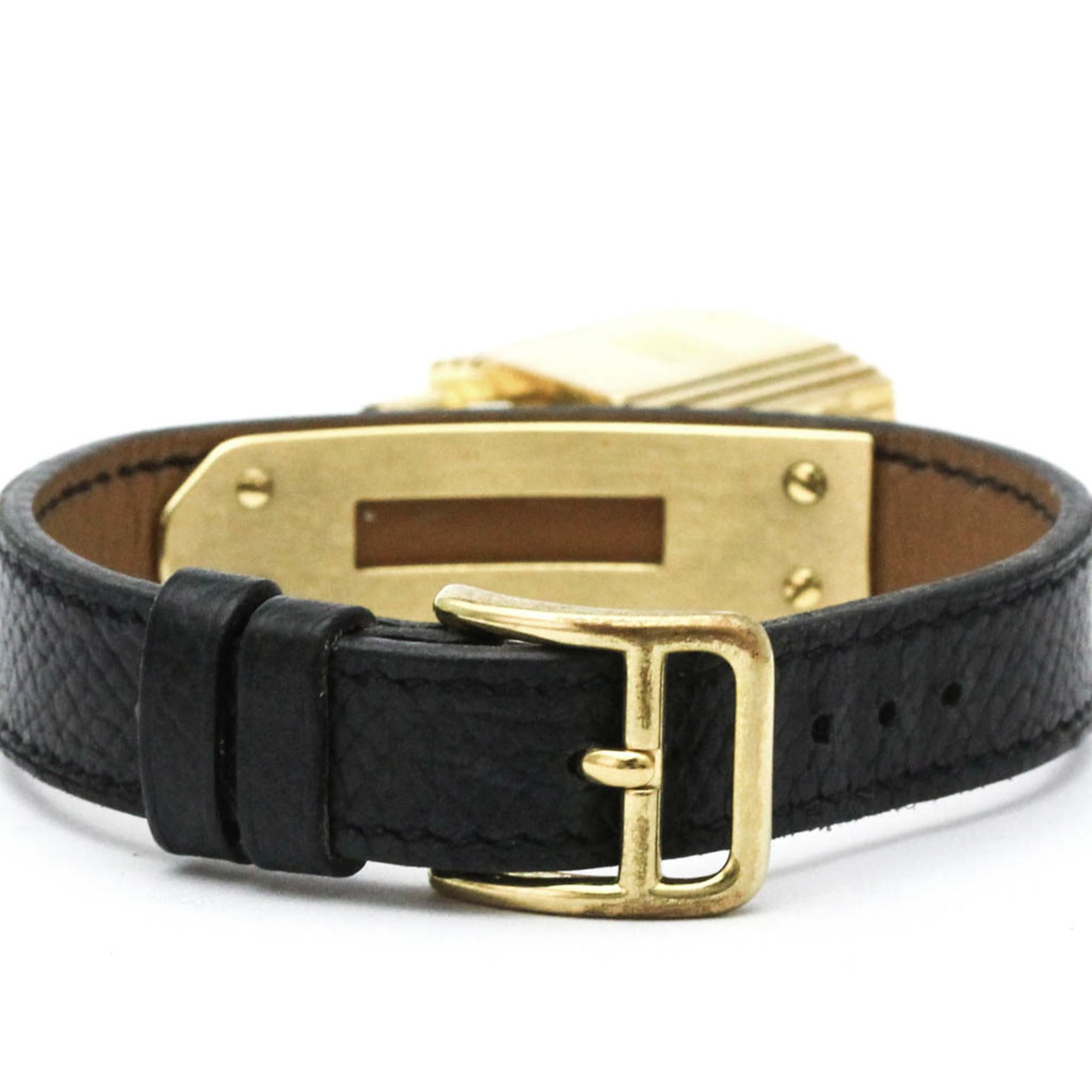 HERMES Kelly Watch Gold Plated Leather Quartz Ladies Watch — Good