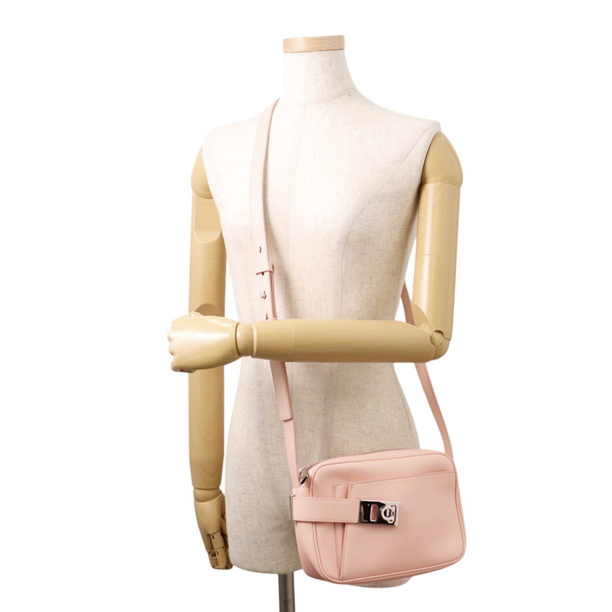 Salvatore Ferragamo Shoulder Bag Gancini Archive Camera Case Small 216292 Handbag Women's — Like New