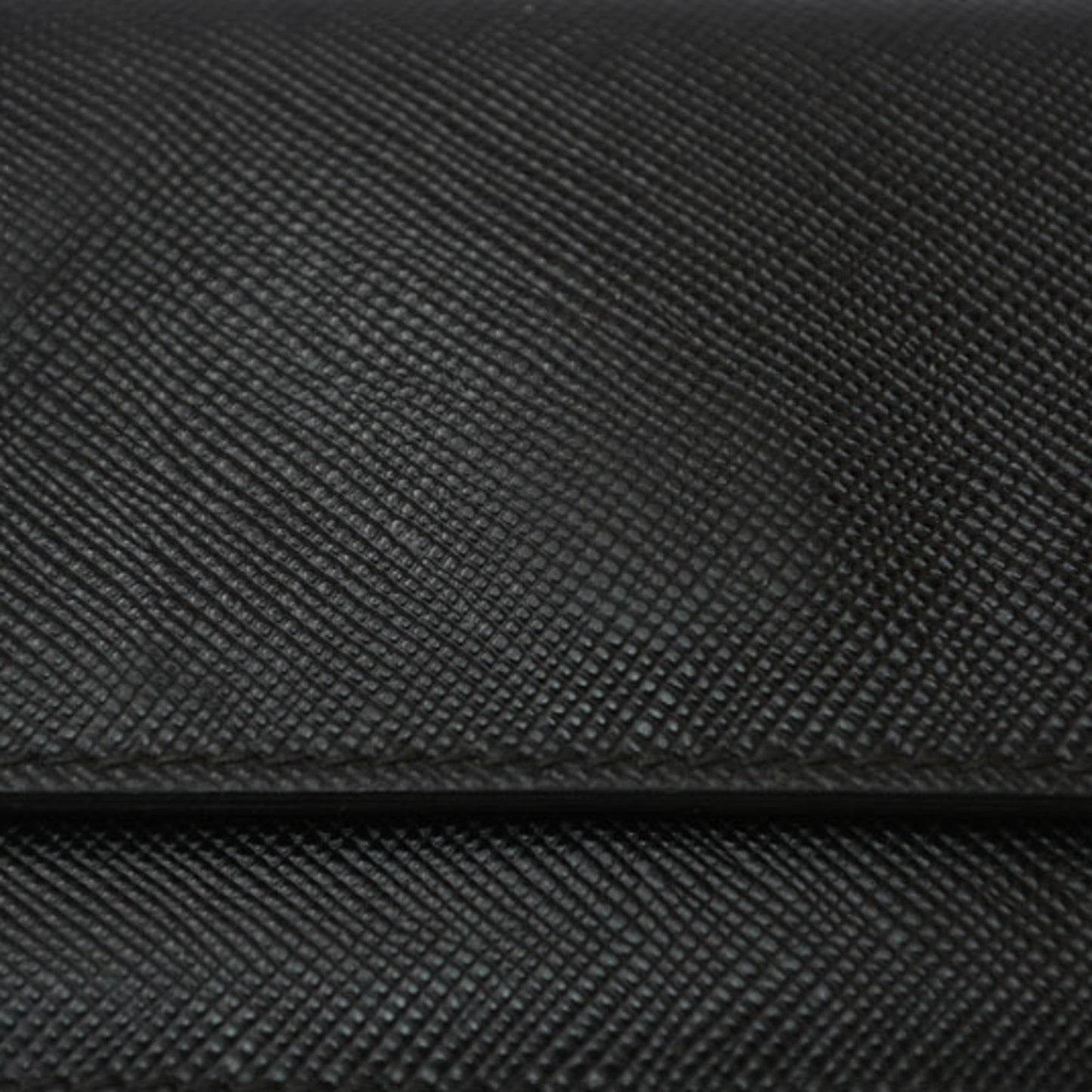 Prada card case, coin business holder, PRADA leather, NERO black