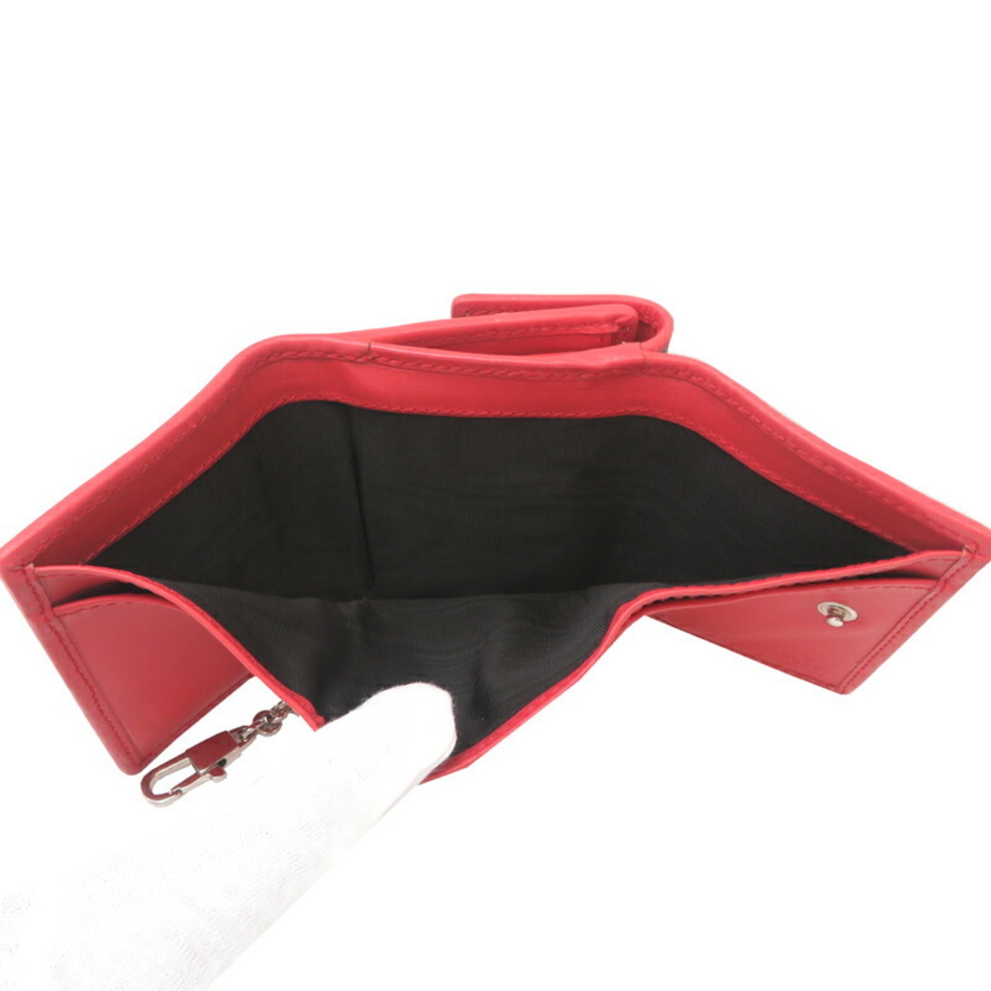 Gucci GG Supreme Mini Wallet, Women's Tri-fold 256442, Beige Leather