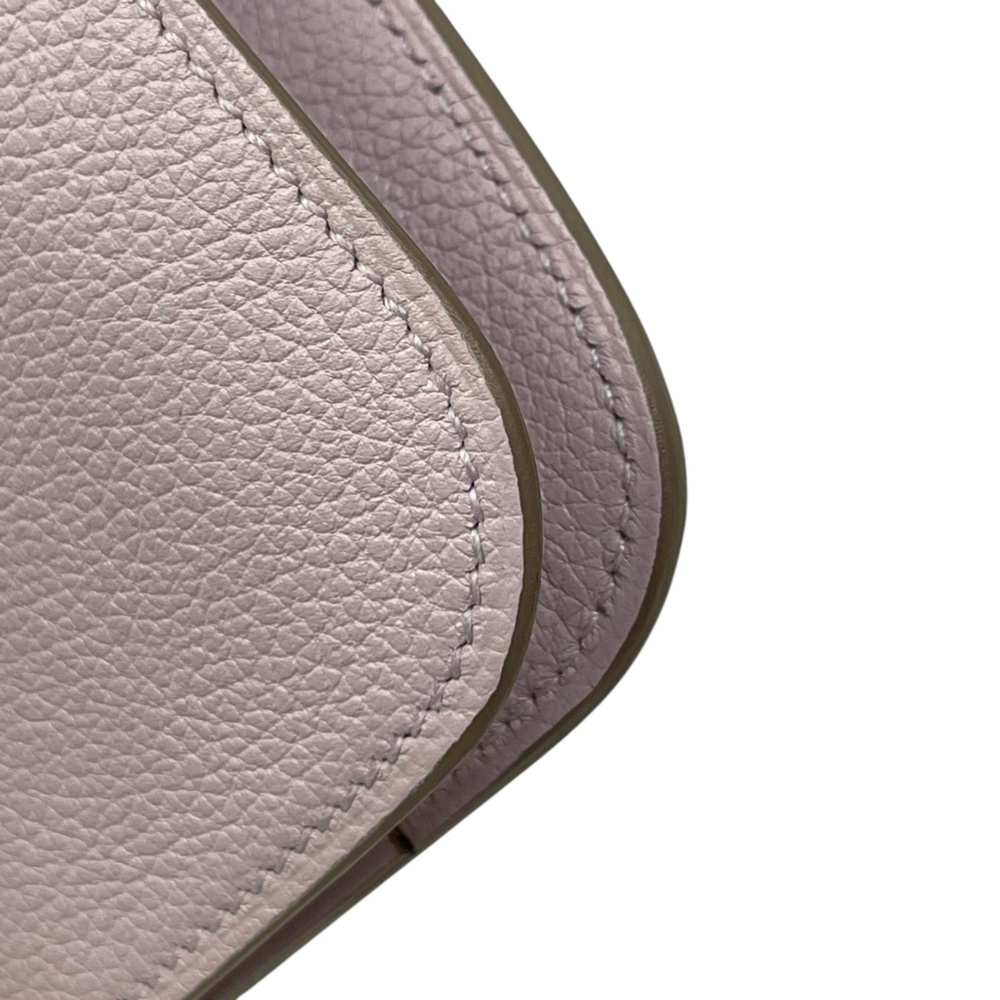 Hermes Hermès Dogon GM Bifold Long Wallet in Evercolor Mauve Pale, Women's