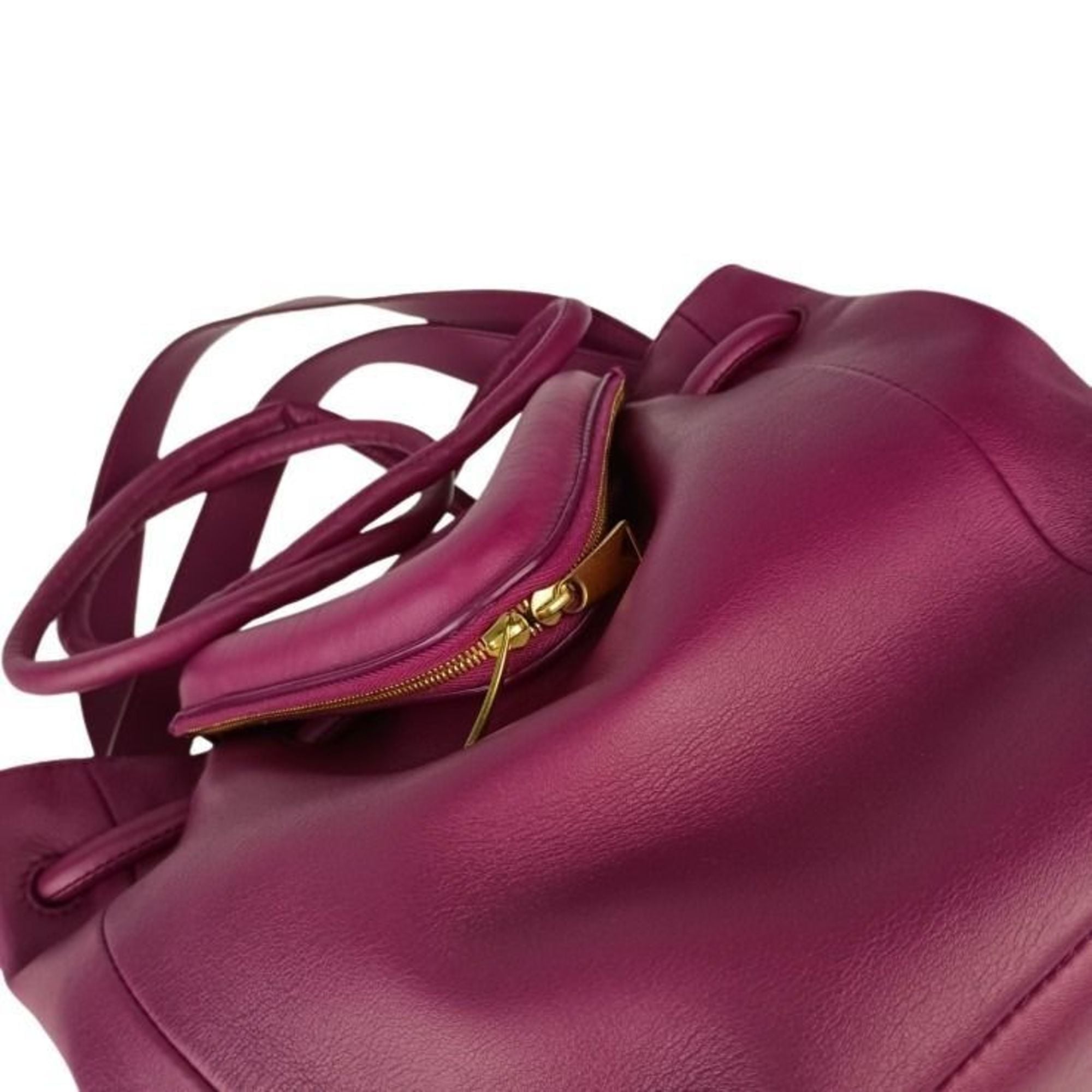 BOTTEGA VENETA BEAK shoulder bag 666531 in purple leather for women