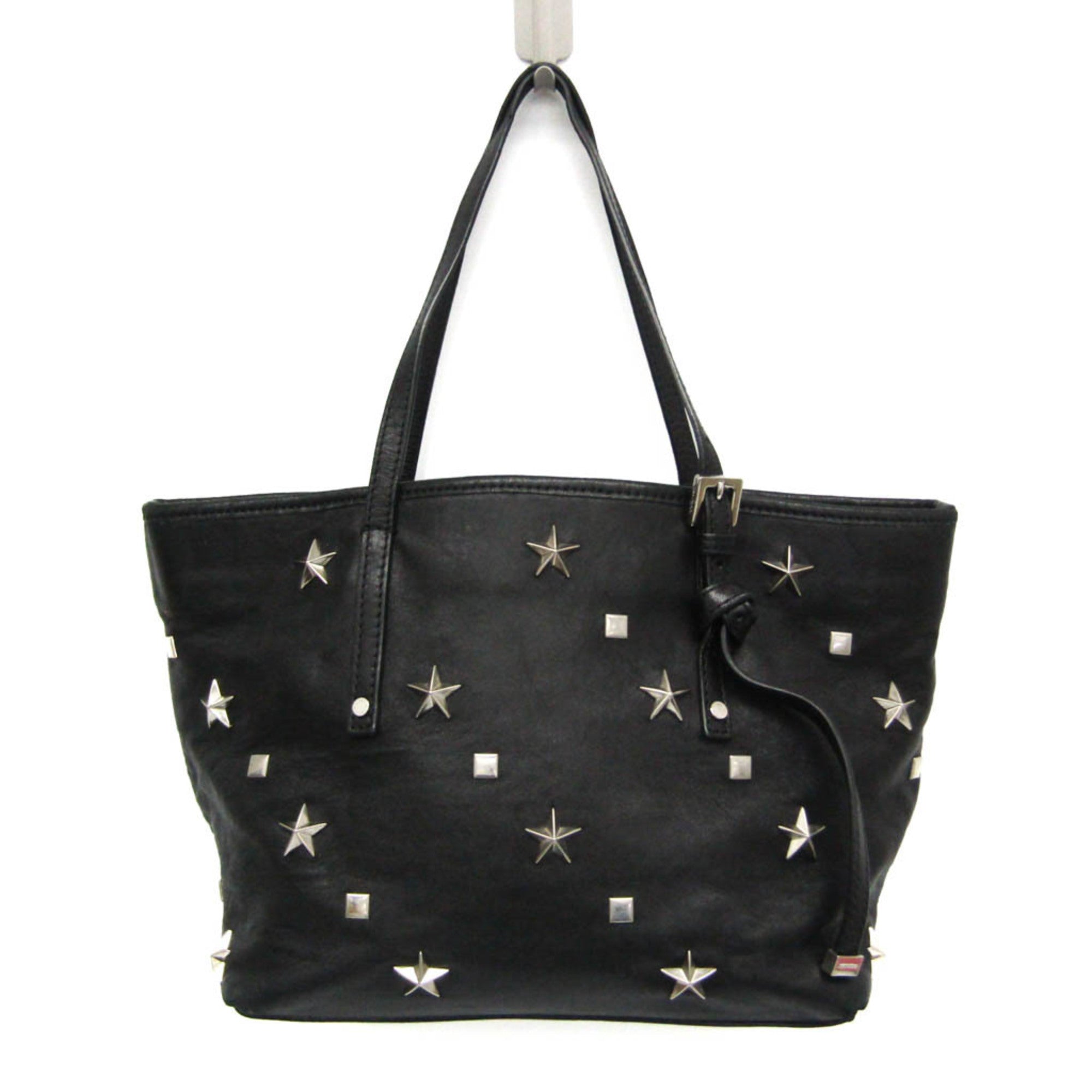 Jimmy Choo Women's Leather Studded Handbag Black