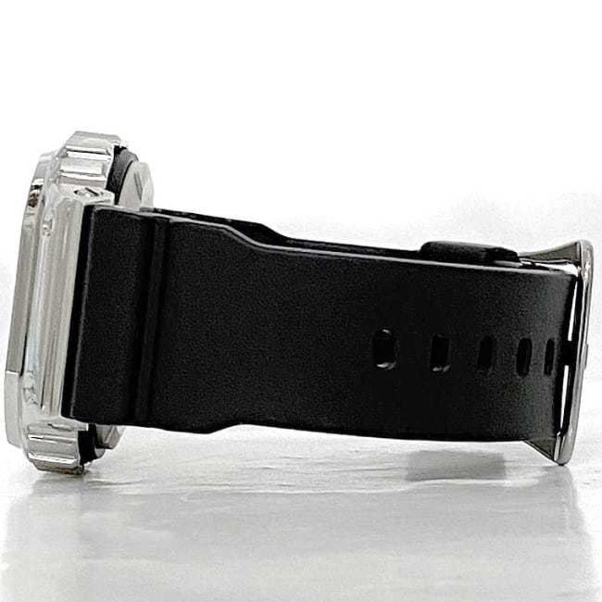 Casio Watch f-22313 Black Silver G-SHOCK GM-5600 SS Rubber Quartz CASIO G-Shock Men's Women's Digital Display Bracelet Alarm Dial Unisex Sports f-222313 — Very Good