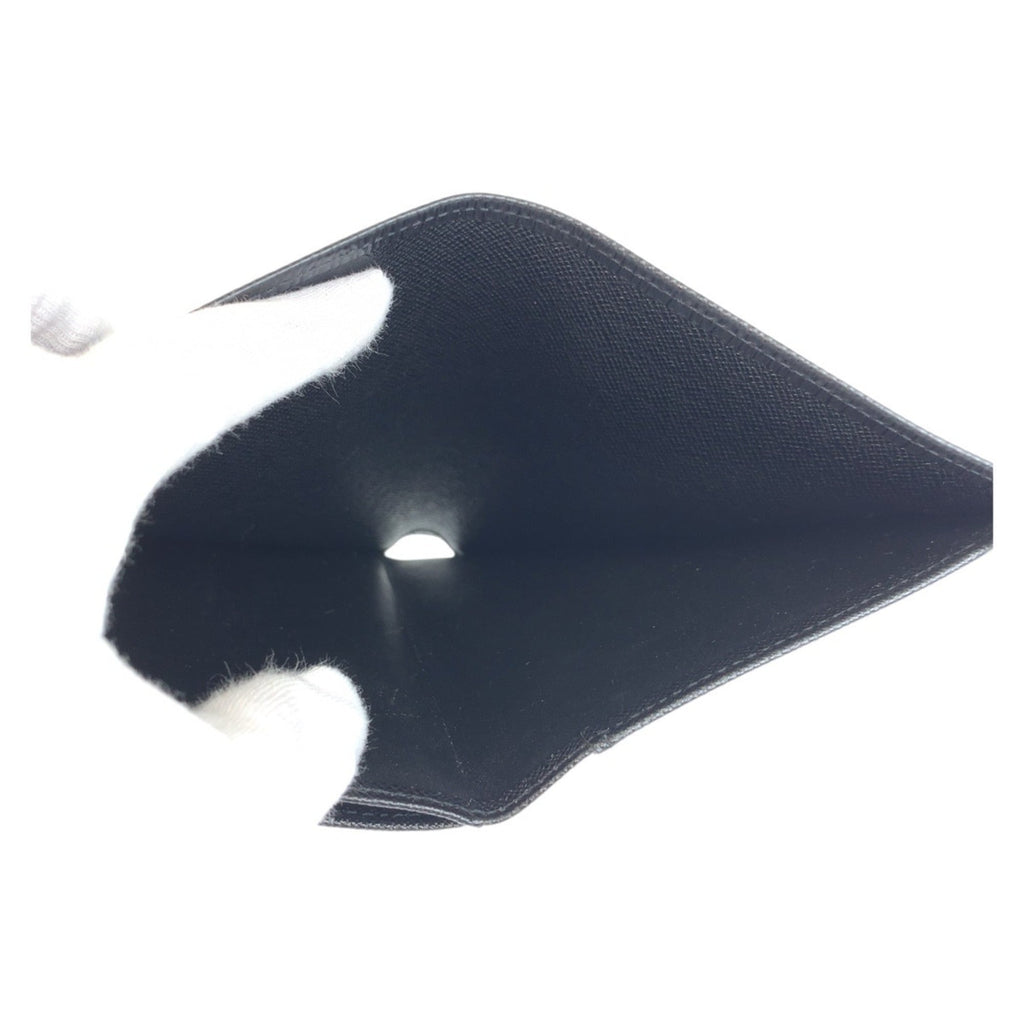 LOUIS VUITTON Epi Porte Tresor Etui Papier Black Leather Folding Wallet M63712 Compact Men's