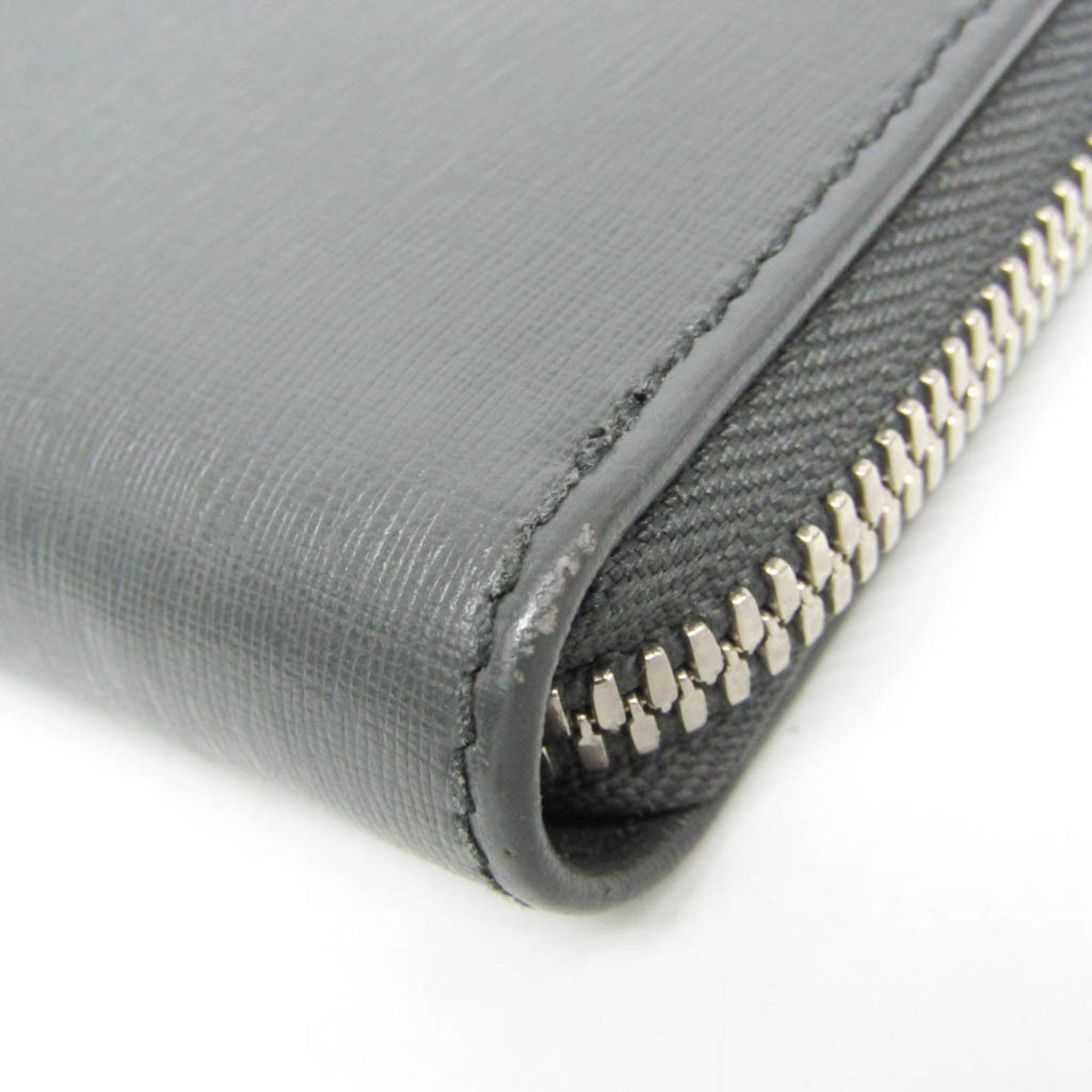 Balenciaga 452503 Women's Leather Coin Purse/coin Case Dark Gray