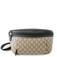 Gucci GG Supreme Belt Bag 779843 GUCCI Waist Black Handbag — Like New