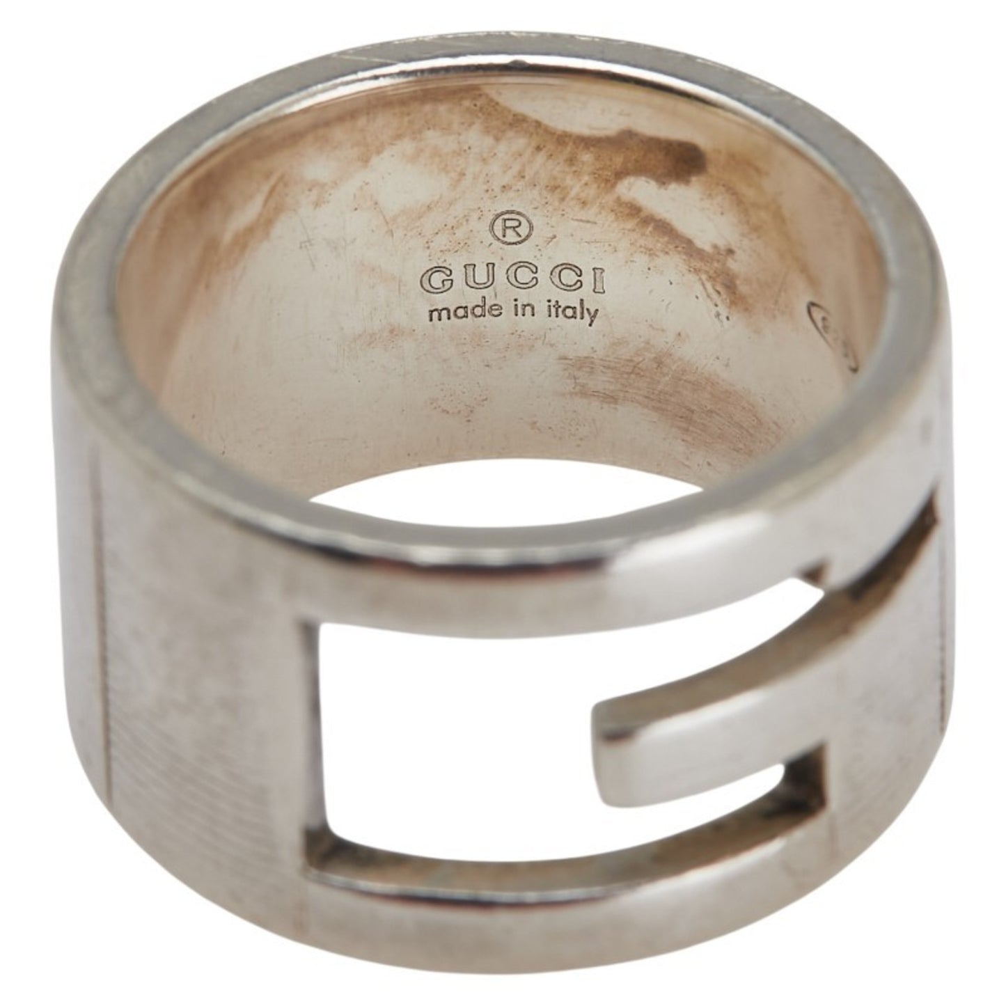 Gucci Branded G Ring #14 SV925 Silver Men's GUCCI
