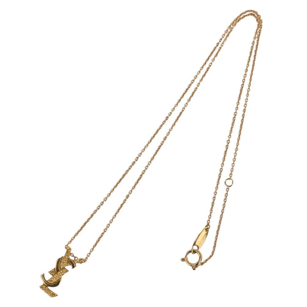 Yves Saint Laurent (YSL) 18K Gold Pendant Chain Necklace for Women — Like New