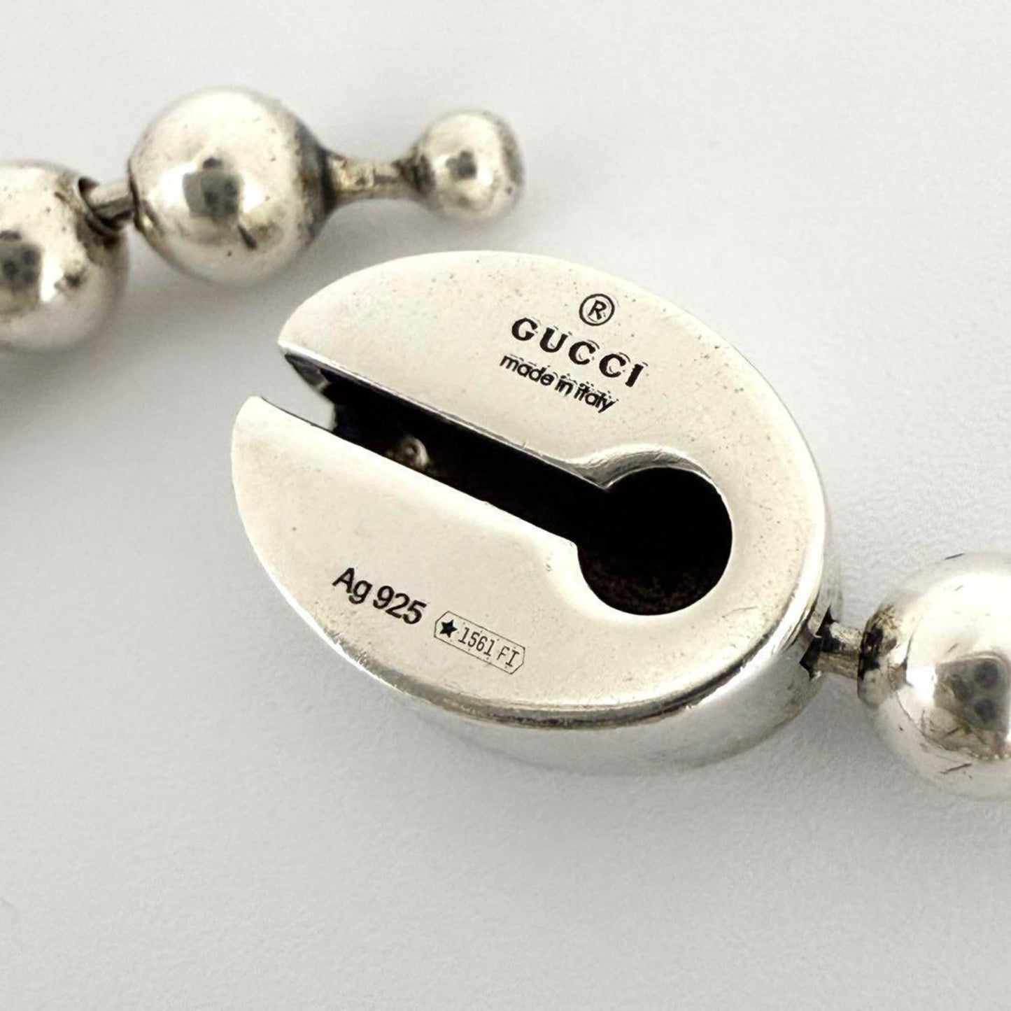 Gucci Men's Women's Necklace Pendant GG Ball Chain
