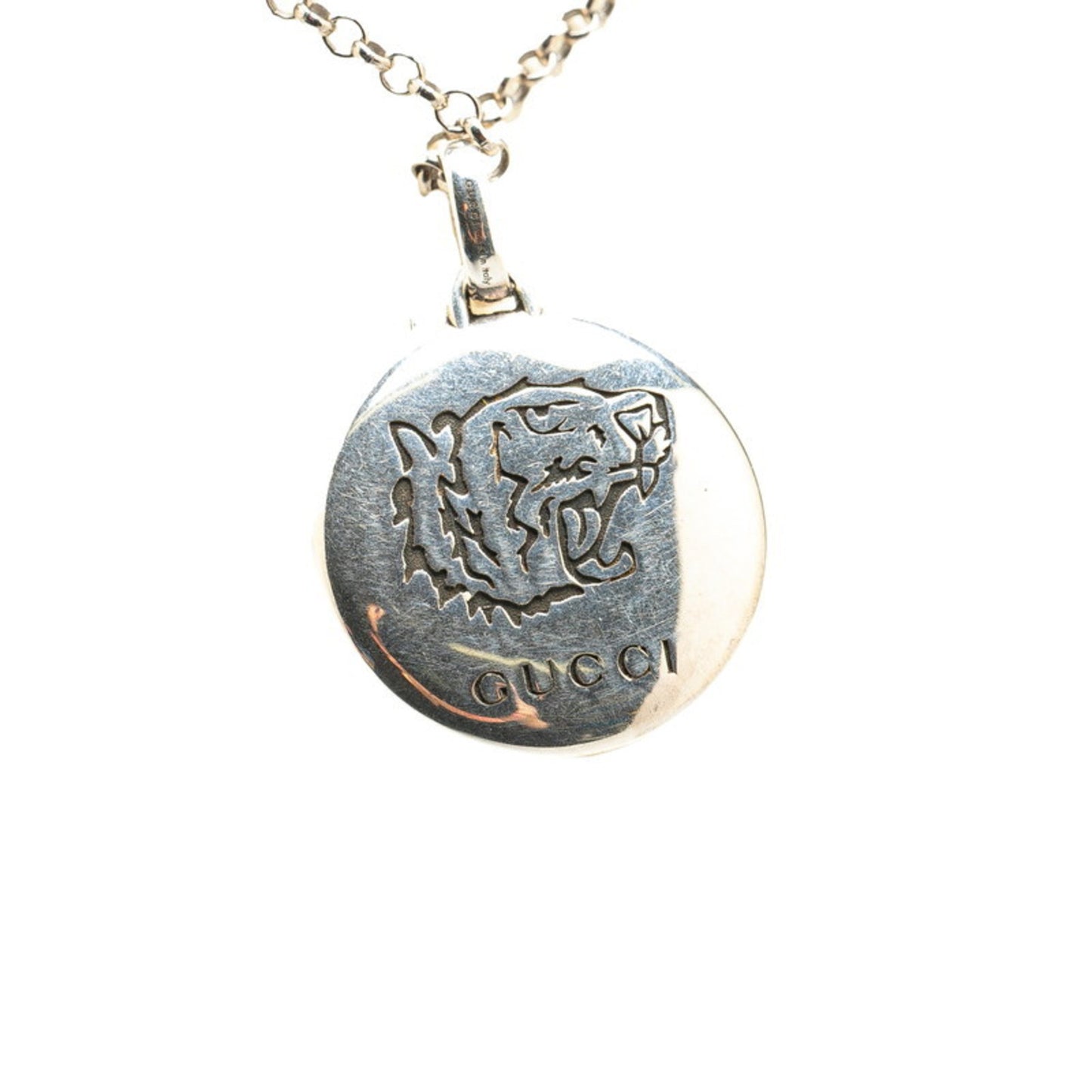 Gucci Tiger Necklace SV925 Silver Women's GUCCI