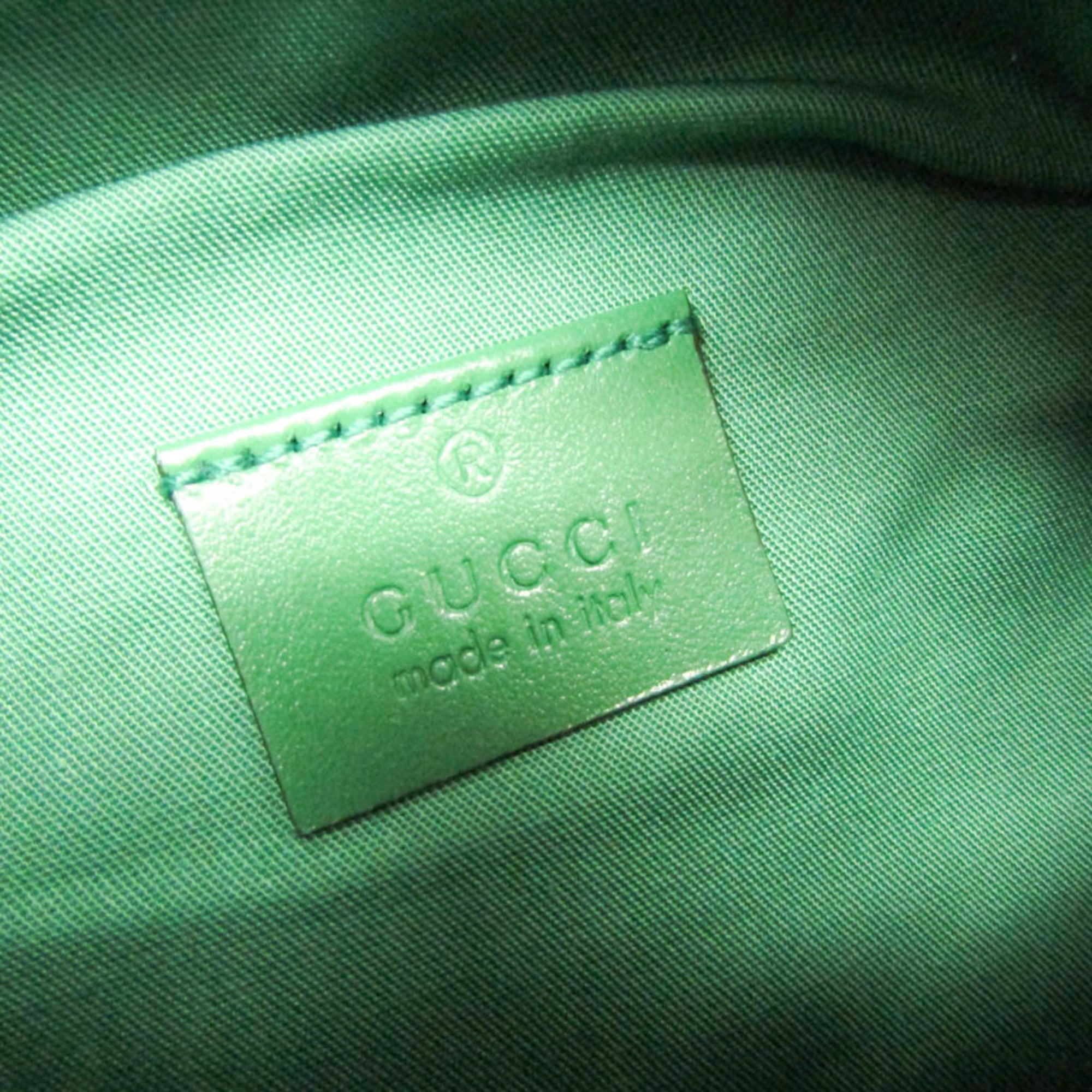 Gucci Interlocking G Childrens Belt Bag 502095 Boys,Girls Canvas Fanny Pack Green — Like New