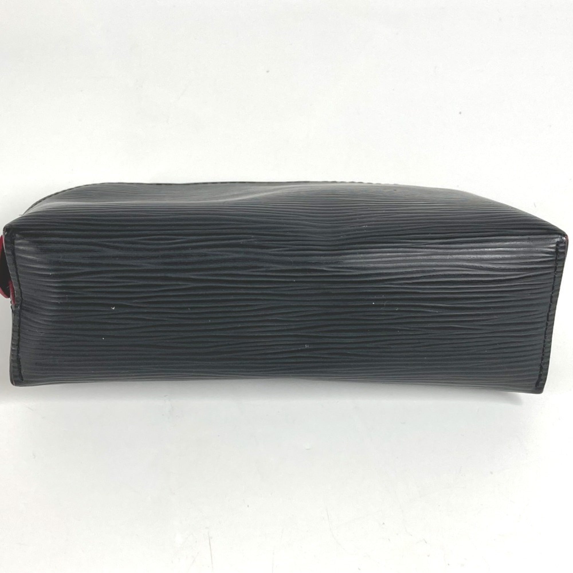LOUIS VUITTON M67185 Epi Two-Tone Pochette Cosmetic Pouch/Makeup Pouch/Multi-Pouch/Cosmetic Pouch/Epi Leather/Men's/Women's/Noir/Black — Like New