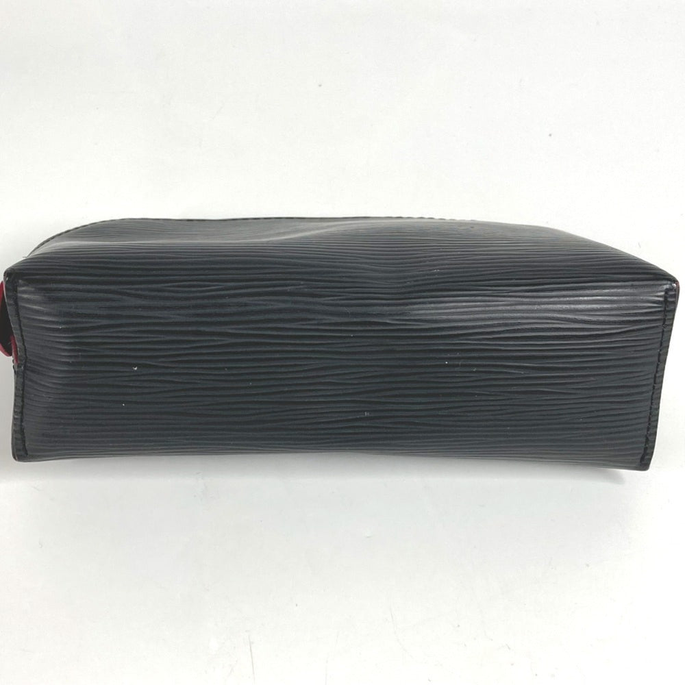 LOUIS VUITTON M67185 Epi Two-Tone Pochette Cosmetic Pouch/Makeup Pouch/Multi-Pouch/Cosmetic Pouch/Epi Leather/Men's/Women's/Noir/Black — Like New