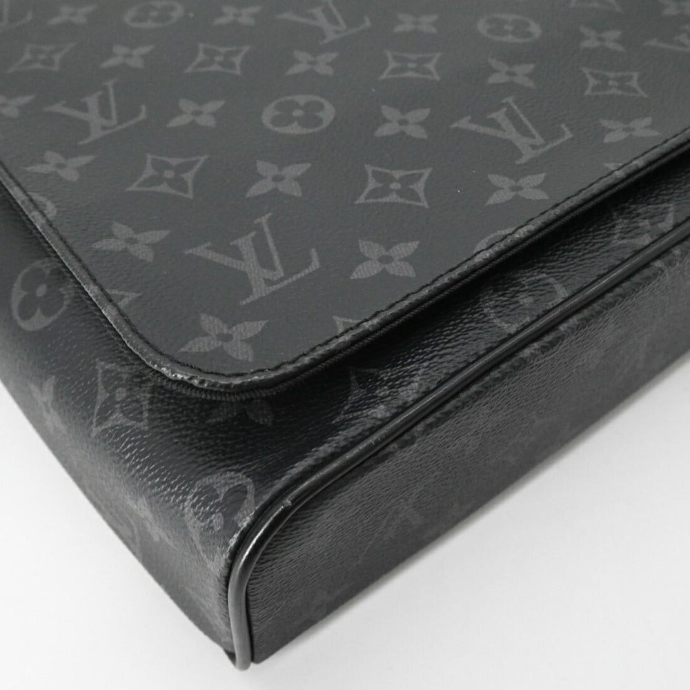LOUIS VUITTON District MM NM Shoulder Bag, Monogram Eclipse, Black, Men's, M44001 — Like New
