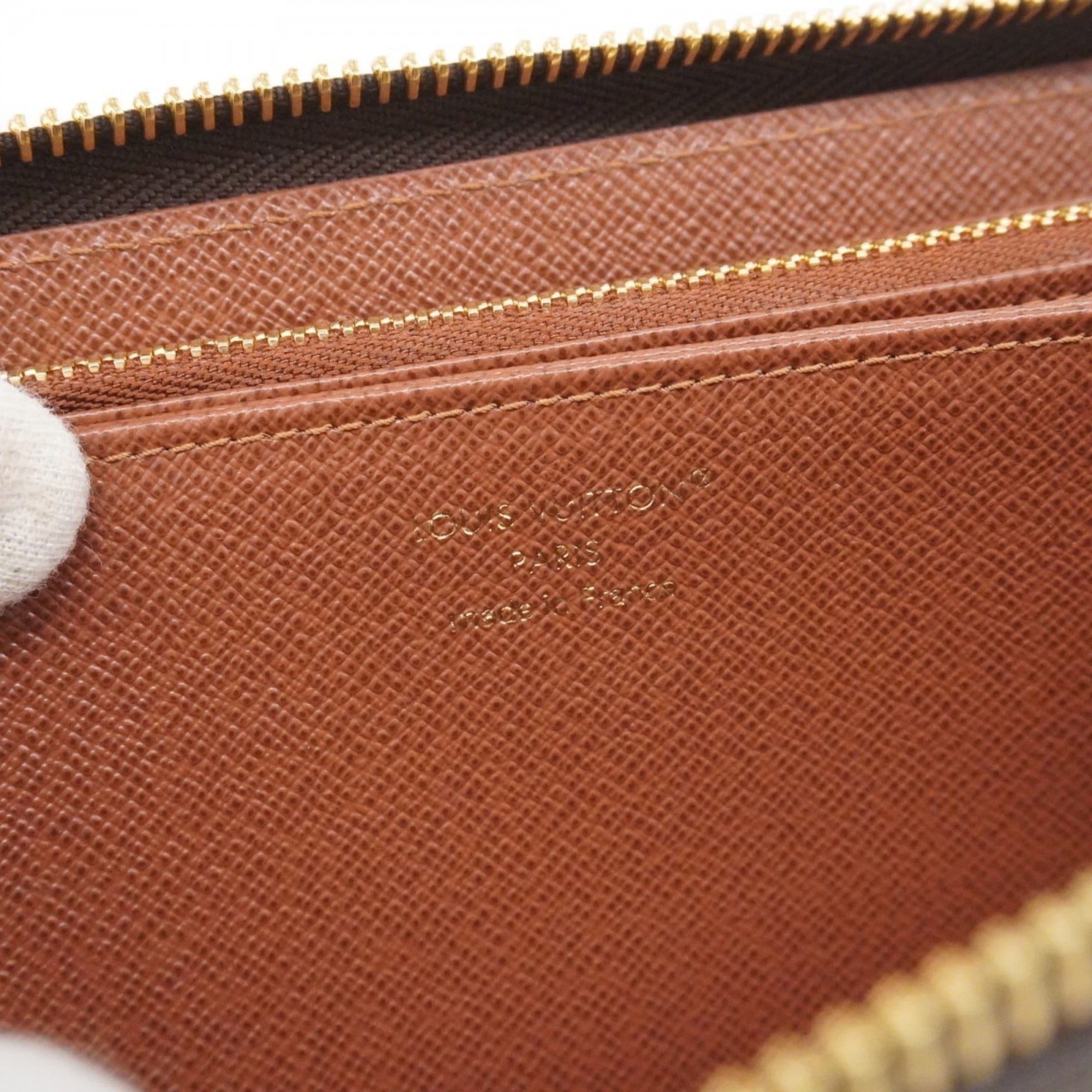 Louis Vuitton Monogram Zippy Wallet M60017 Brown Men's and Women's