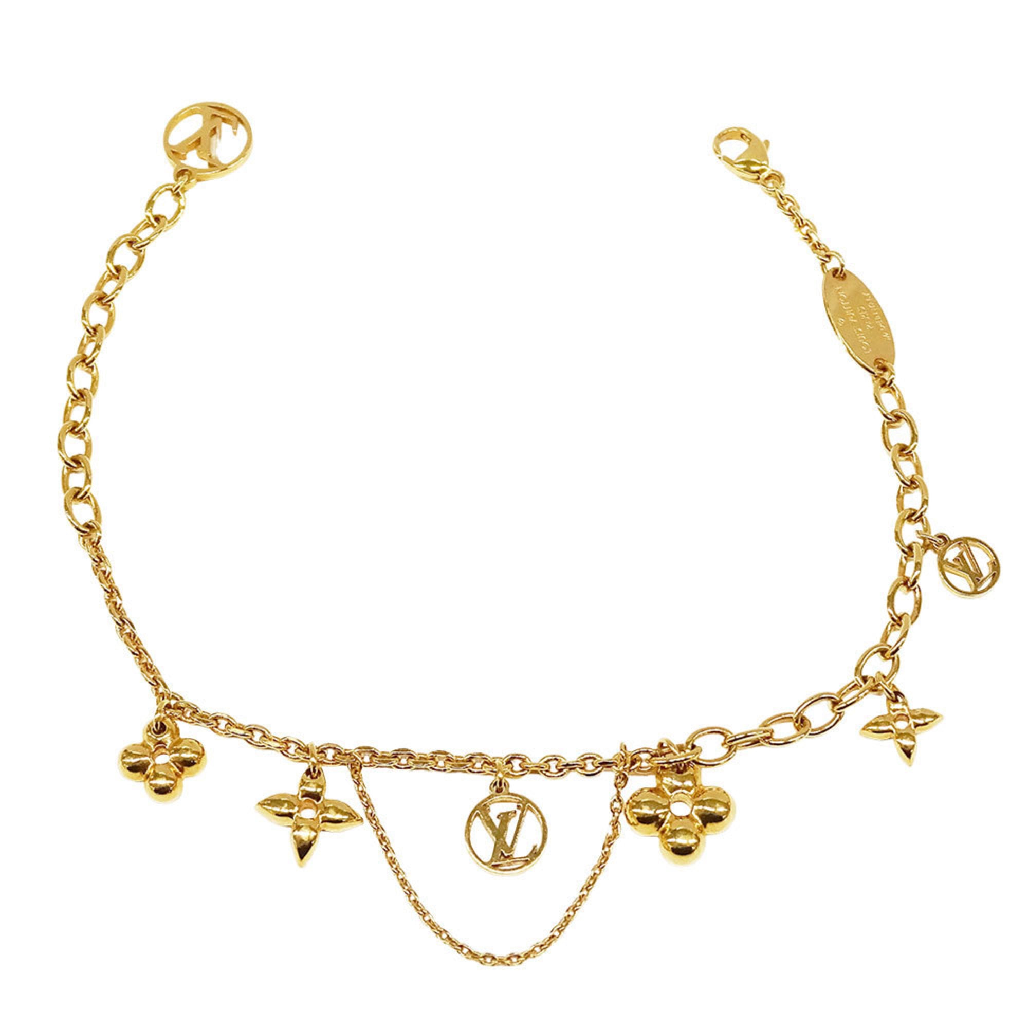 Louis Vuitton Blooming Gold Bracelet, M64858, Women's, Chain Accessory