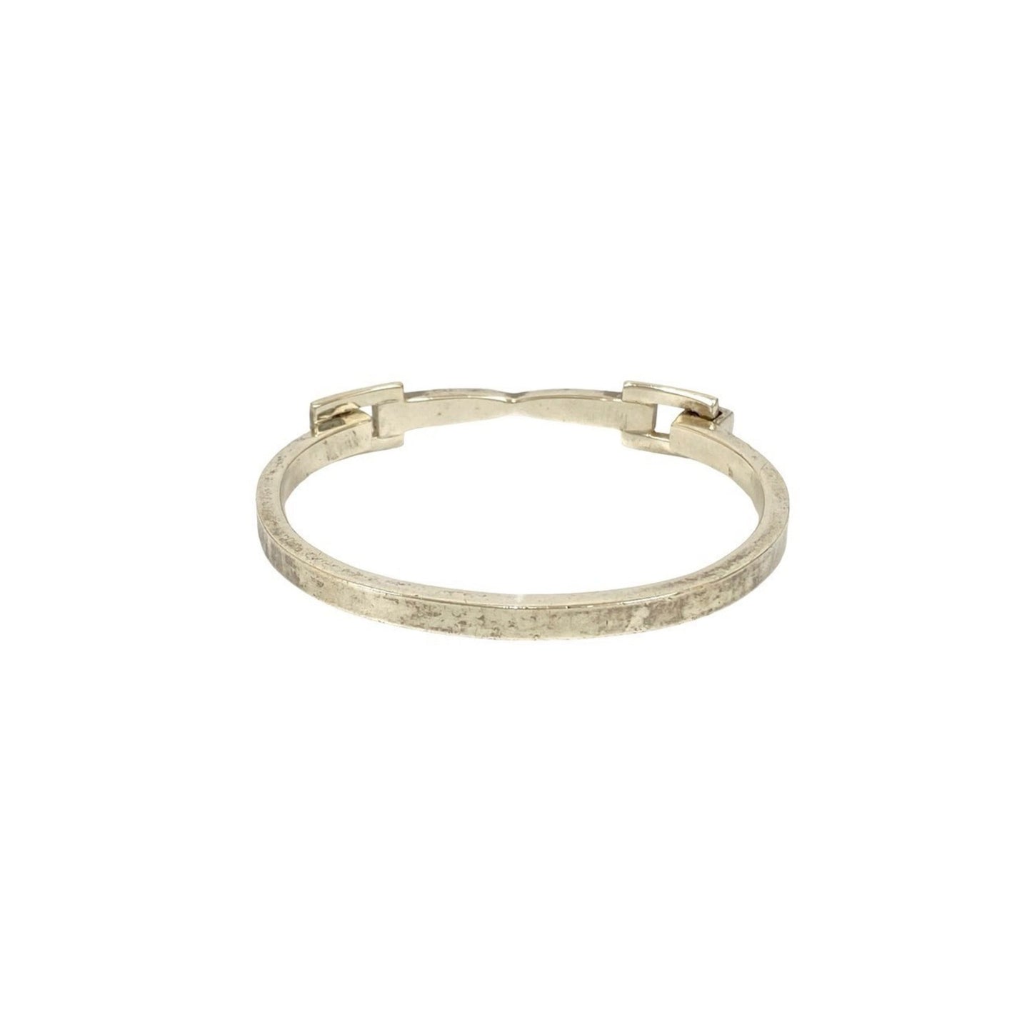 GUCCI Horsebit Belt Motif Bangle Bracelet in Silver 925 (56734)