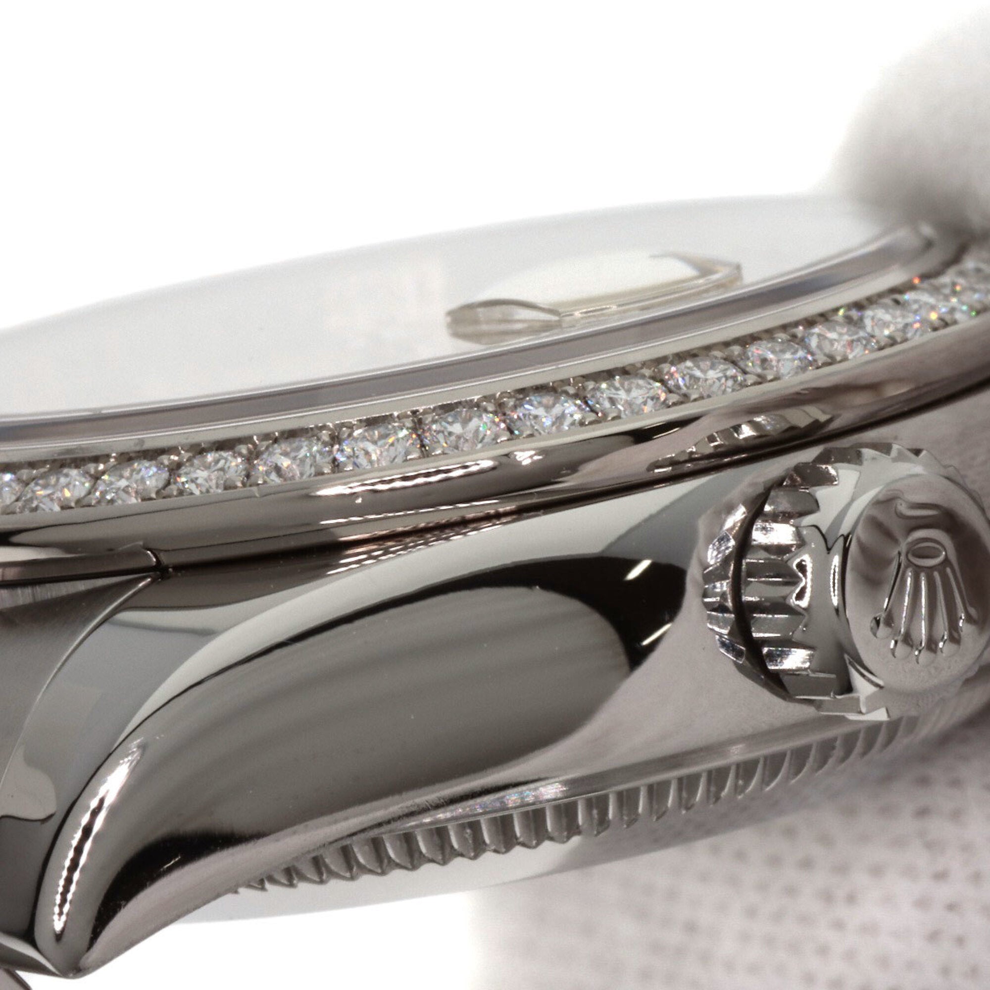 Rolex 179384G Datejust 10-Piece Diamond Bezel Watch in Stainless Steel/SS/18K White Gold with Diamonds, Women's — Good