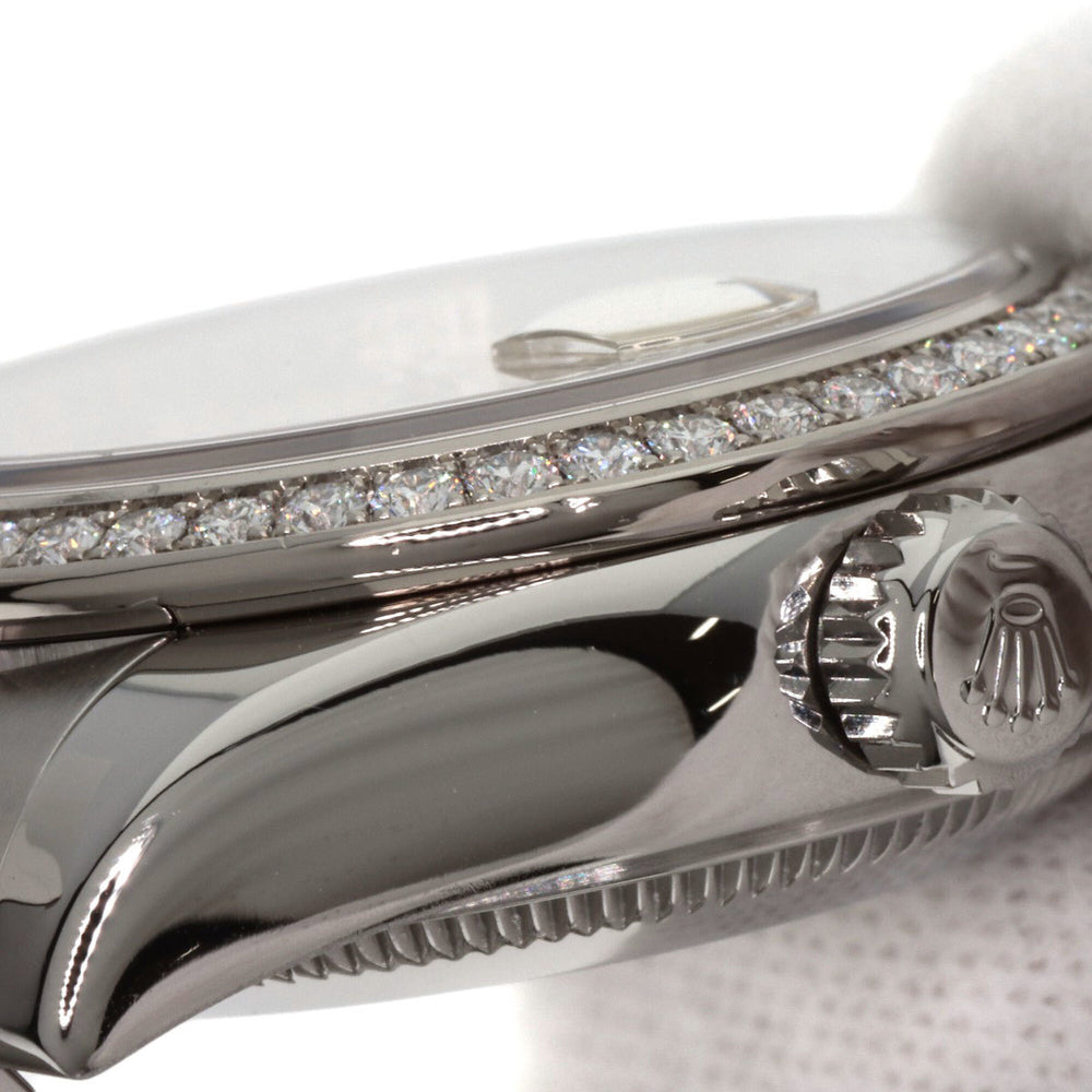 Rolex 179384G Datejust 10-Piece Diamond Bezel Watch in Stainless Steel/SS/18K White Gold with Diamonds, Women's — Good