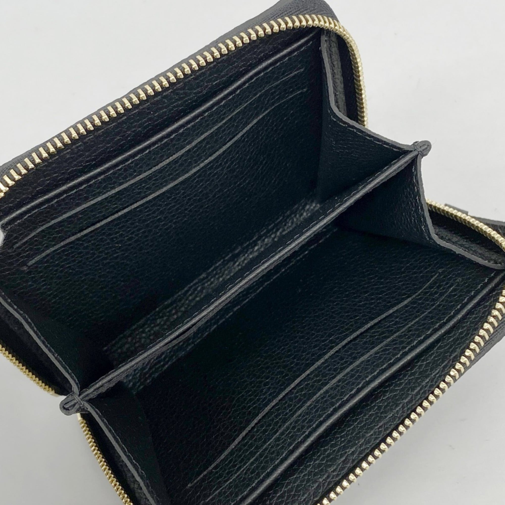 Louis Vuitton Monogram Empreinte Zippy Coin Purse M60574 Noir Women's