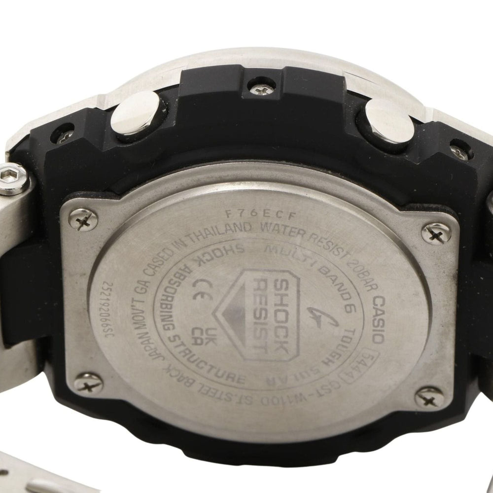 CASIO GSHOCK GSTEEL GSTW100 Series (GSTW110D1AJF) Men's Analog-Digital Watch in Black and Silver with Resin/Stainless Steel — Very Good