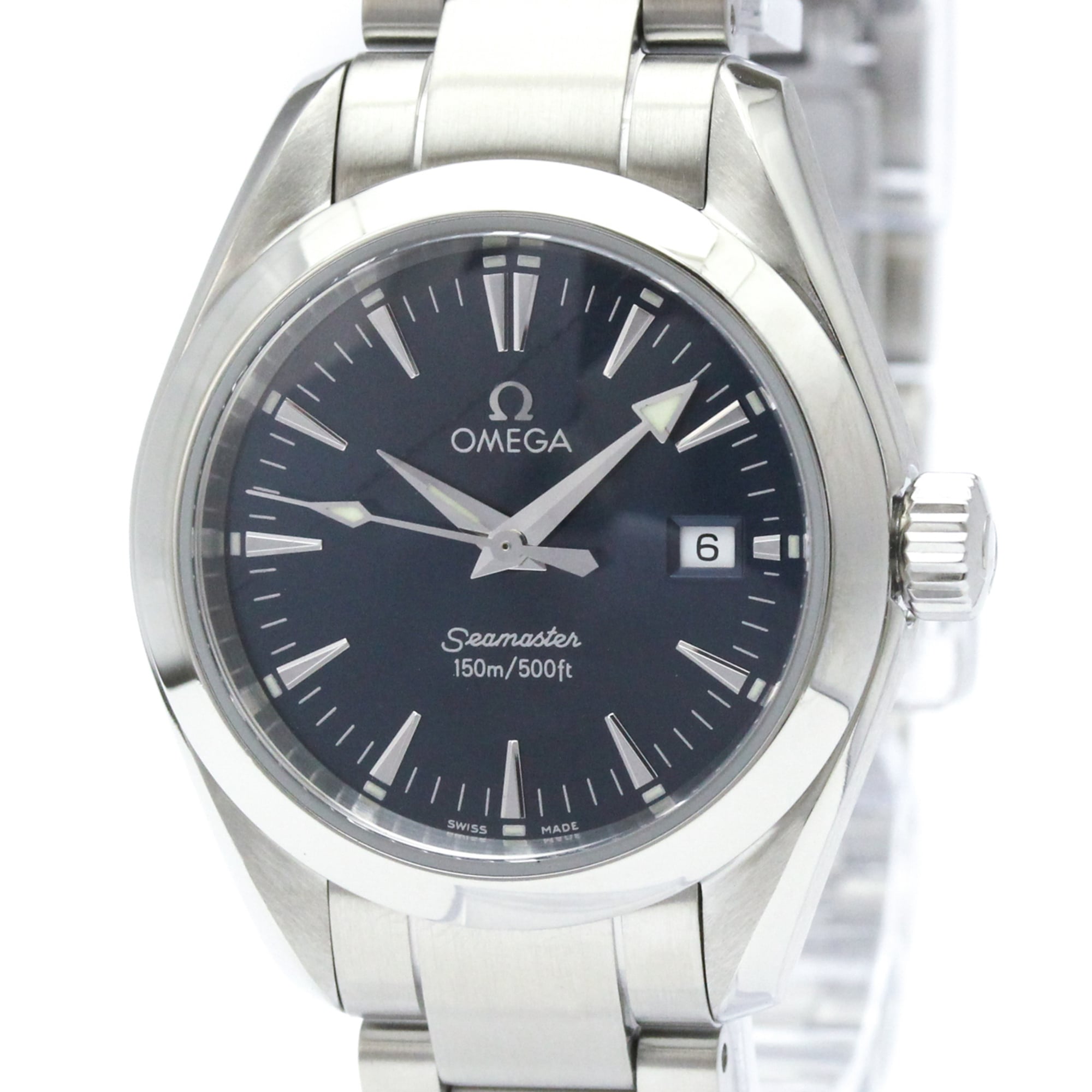 OMEGA Seamaster Aqua Terra Steel Quartz Ladies Watch 2577.80 Polished — Very Good