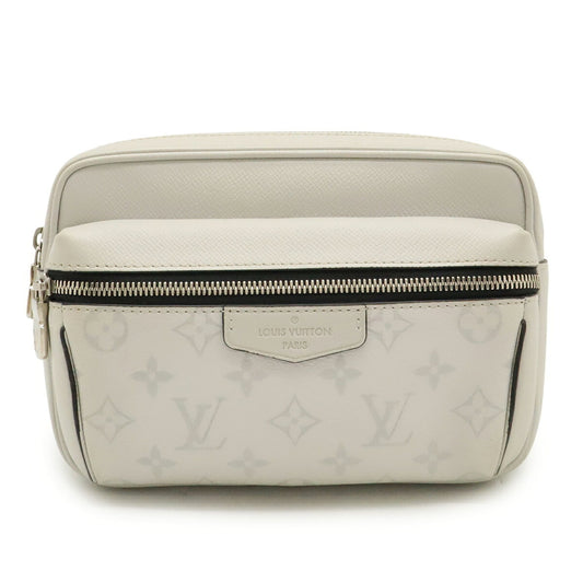 LOUIS VUITTON Taiga Rama Bum Bag, Outdoor Waist Shoulder Antarctica, White, M30247