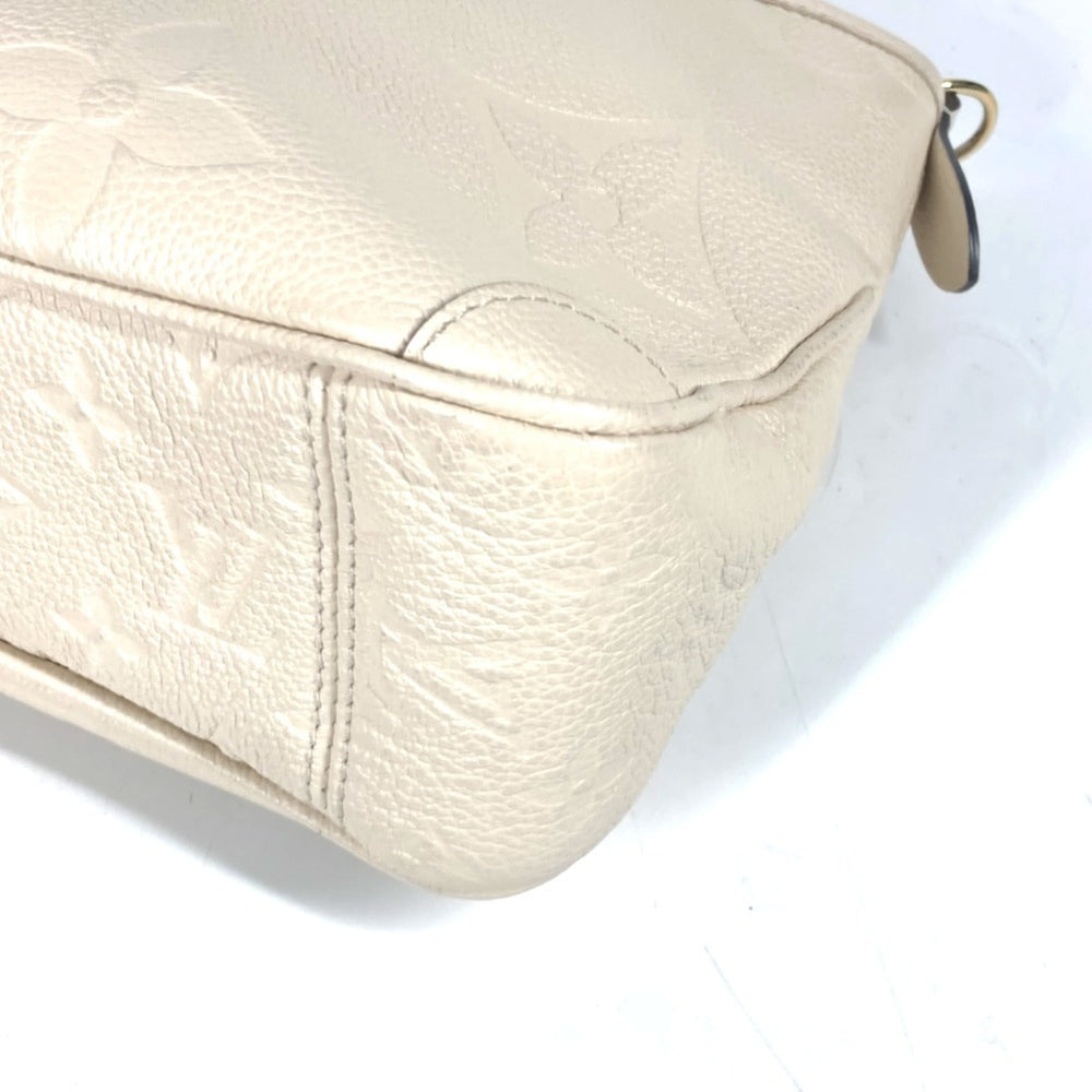 LOUIS VUITTON M46503 Monogram Empreinte Trianon PM Bag Handbag Tote Shoulder Leather Women's Crème White G-241125-63 — Like New