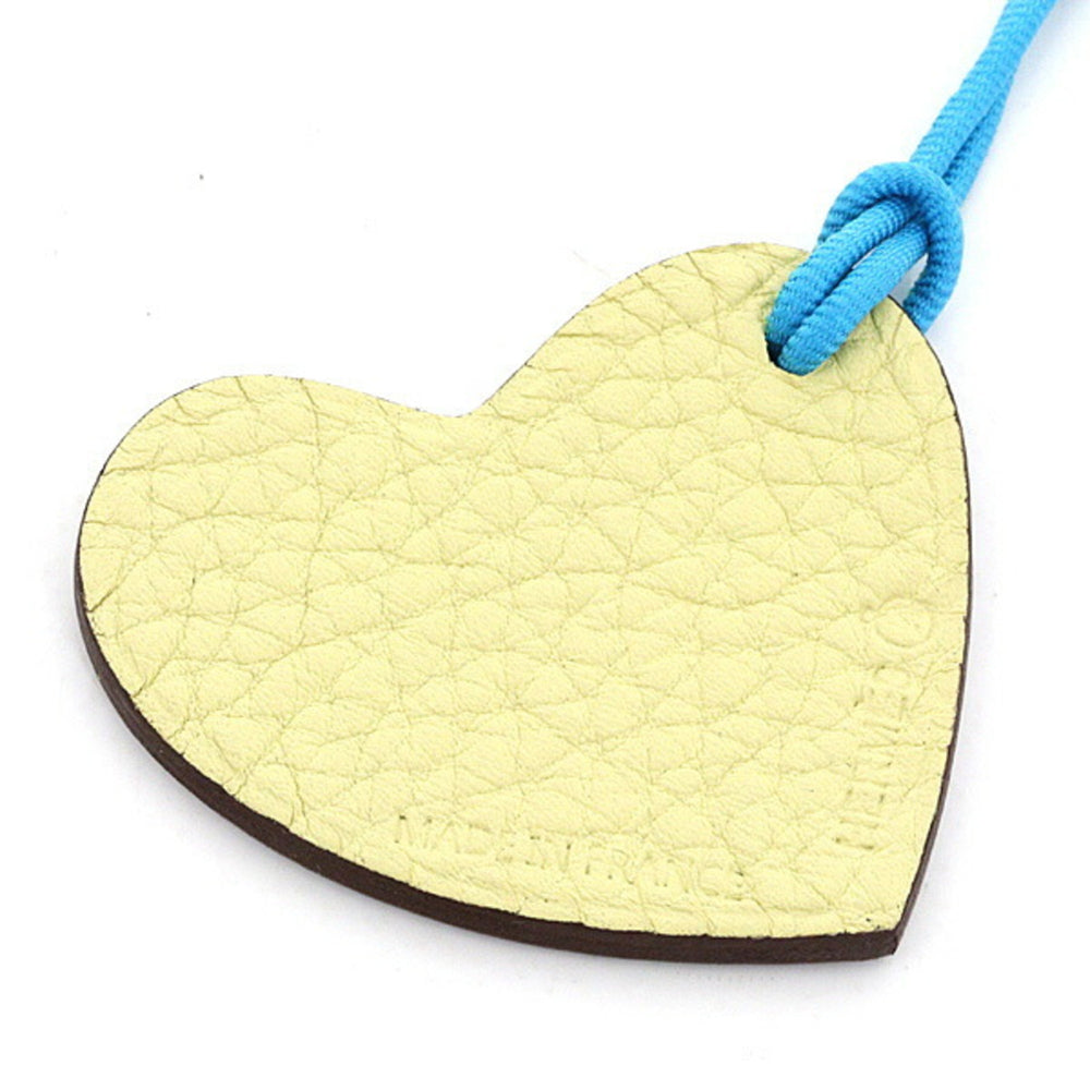 Hermes Petit h S Charm Heart Mini Cream Yellow/Mocha Brown Bag — Like New