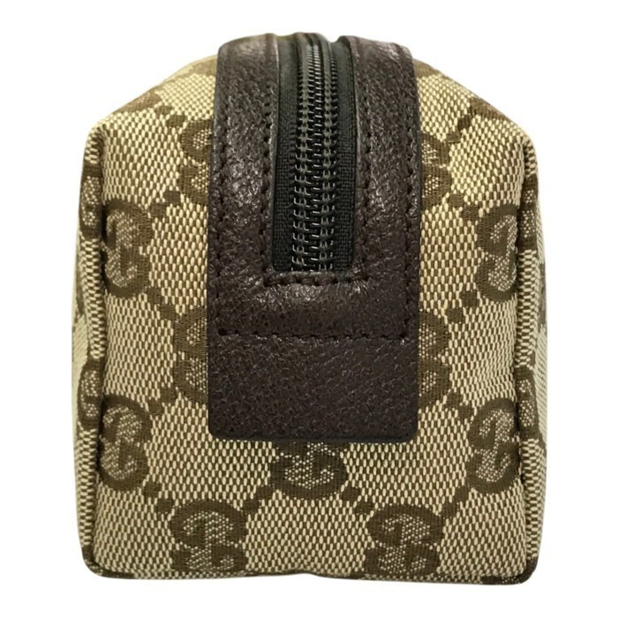 GUCCI GG Canvas Pouch Bag for Women, Brown, 29596 — Like New
