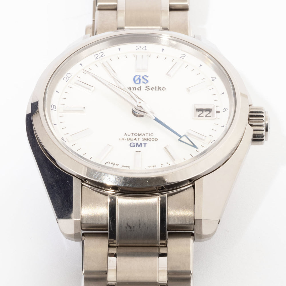 Grand Seiko Heritage Collection Mechanical Hi-Beat Watch SBGJ255 Bright Titanium Silver Men's — Good