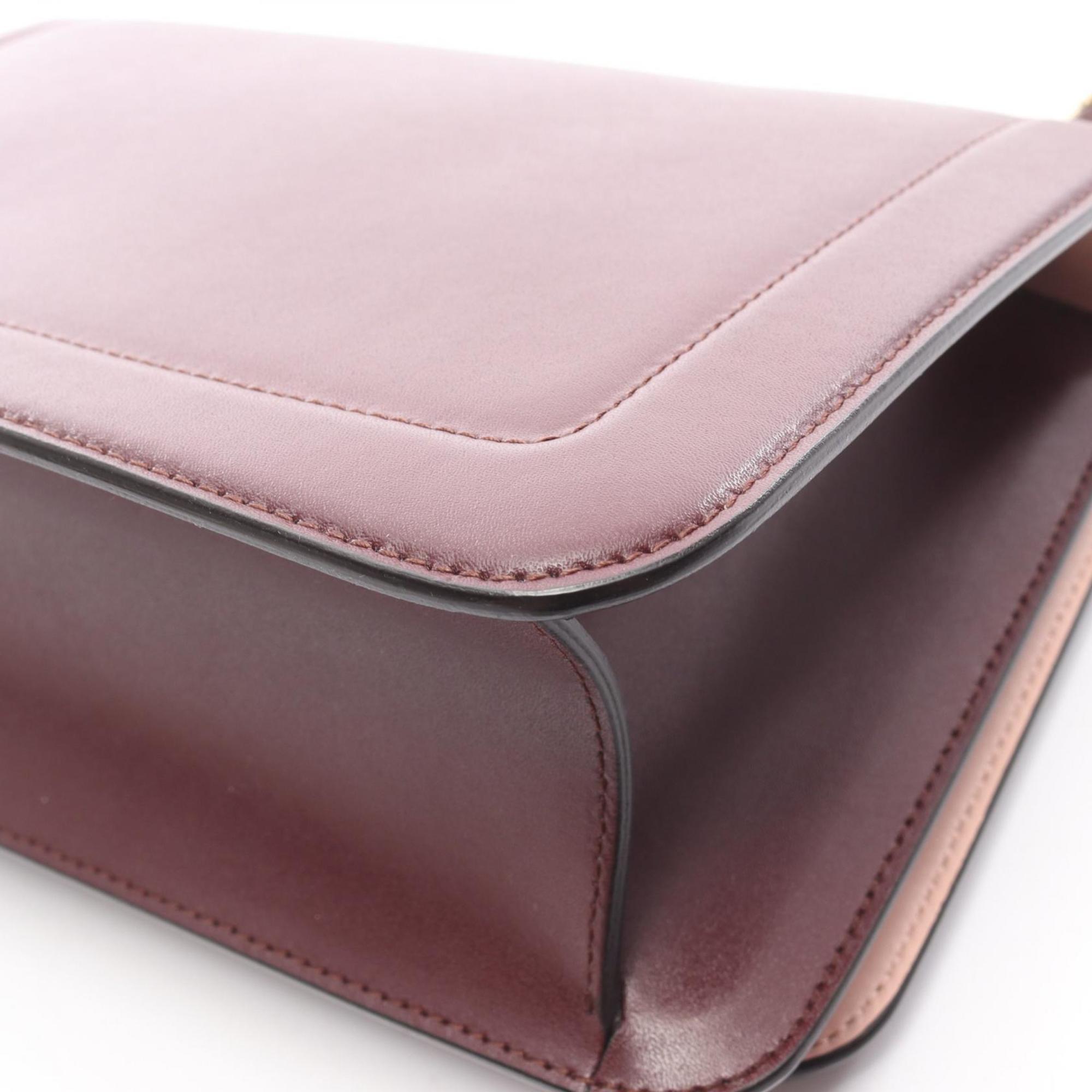 Salvatore Ferragamo Vara Ribbon Shoulder Bag, Leather, Women's, Bordeaux