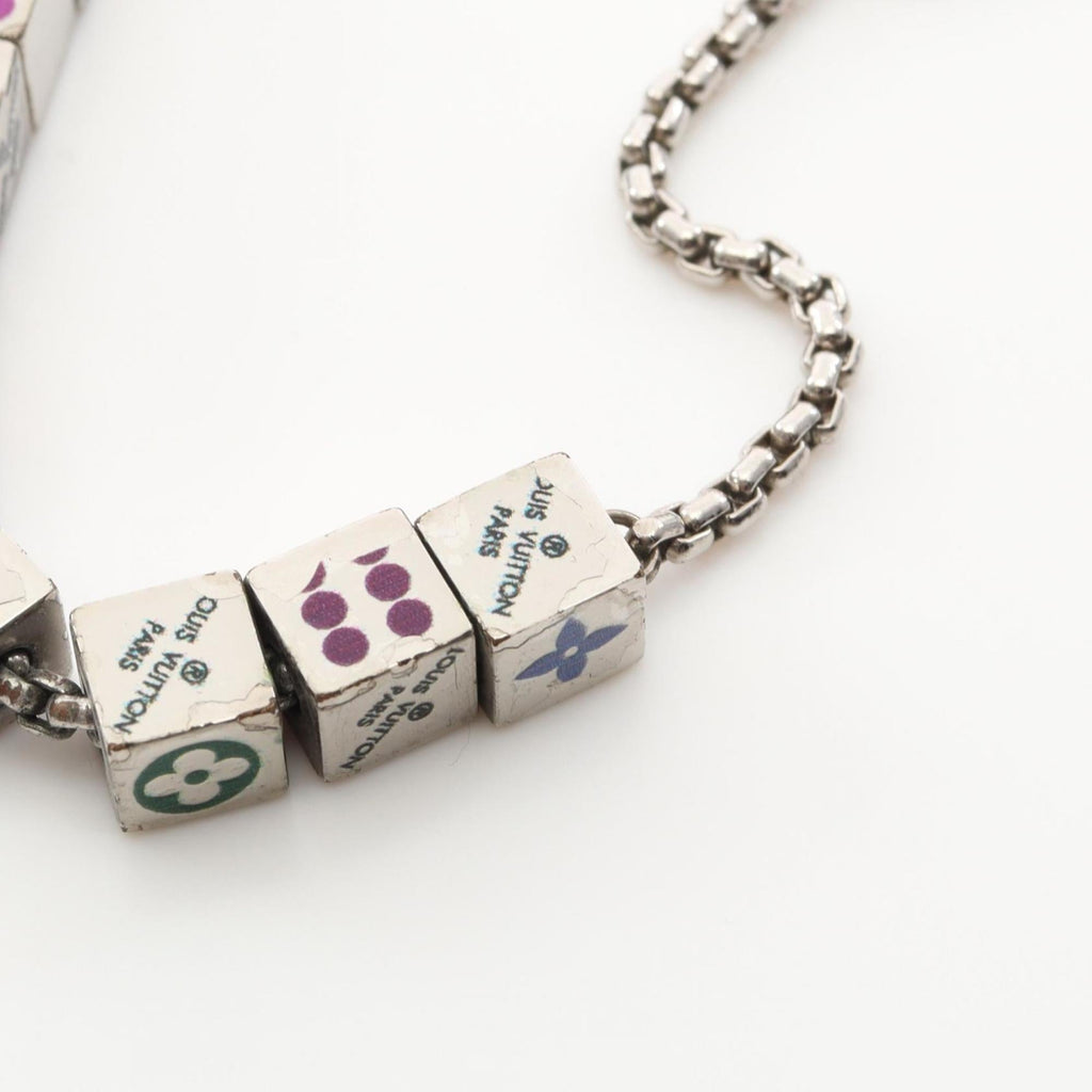 Louis Vuitton LV Play It Bracelet, Stainless Steel, Women's, Silver, Multicolor