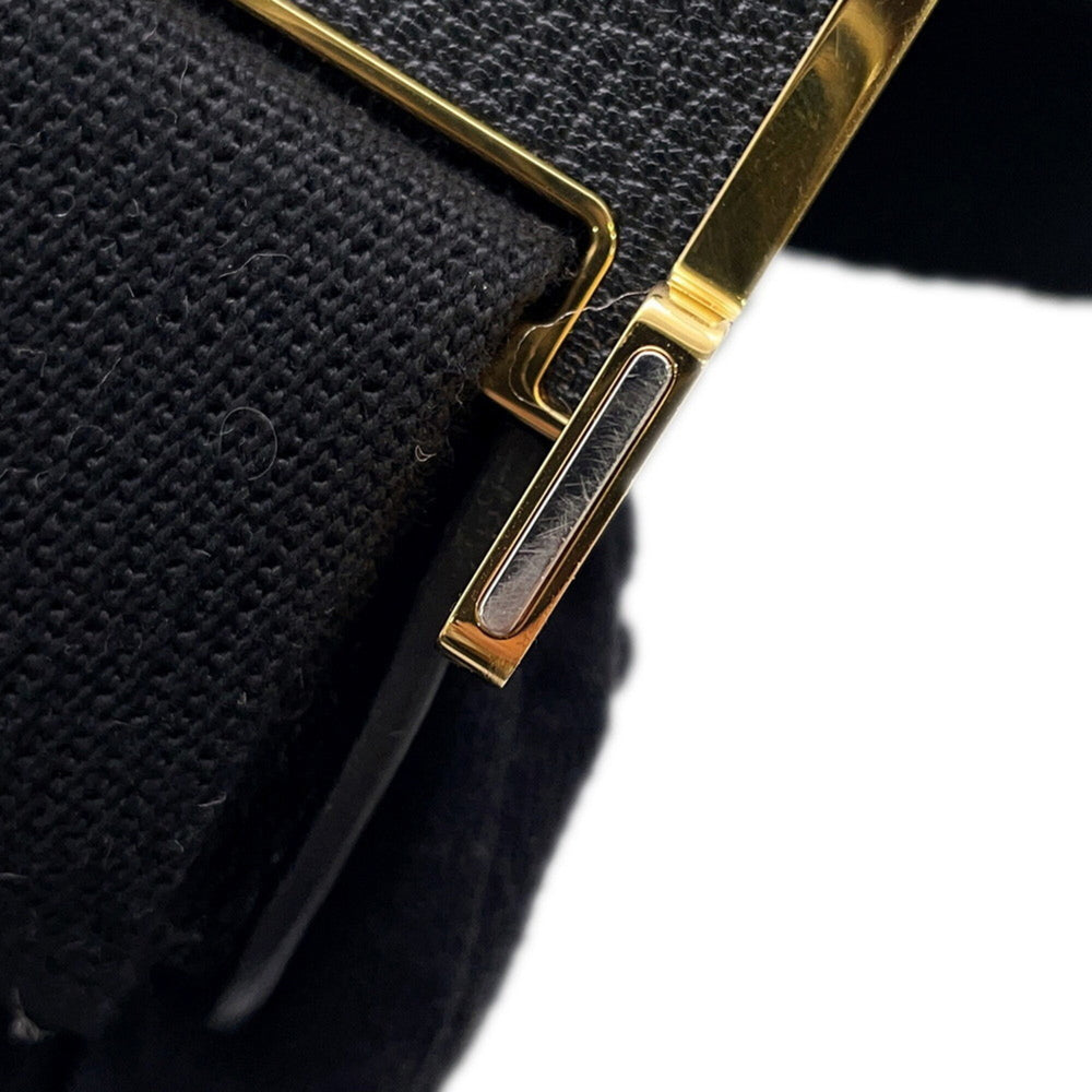 Hermes Shoulder Bag Geta Black Chevre Mysore B Stamp HERMES Handbag — Like New