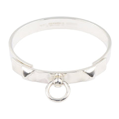 Hermes HERMES Corriendo Cyan Bracelet PM LG Bangle Accessory Silver 925 Women's Tone H115424B 00ST — Like New