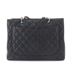 Chanel Matelasse Grand Chain Tote Handbag GST Caviar Leather Black A50995 — New - Store Return
