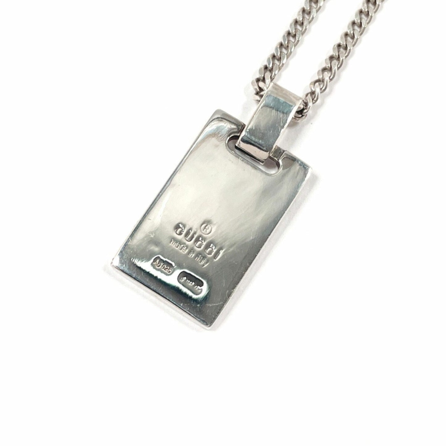 GUCCI Diamante Sherry Line Necklace in Sterling Silver, Unisex