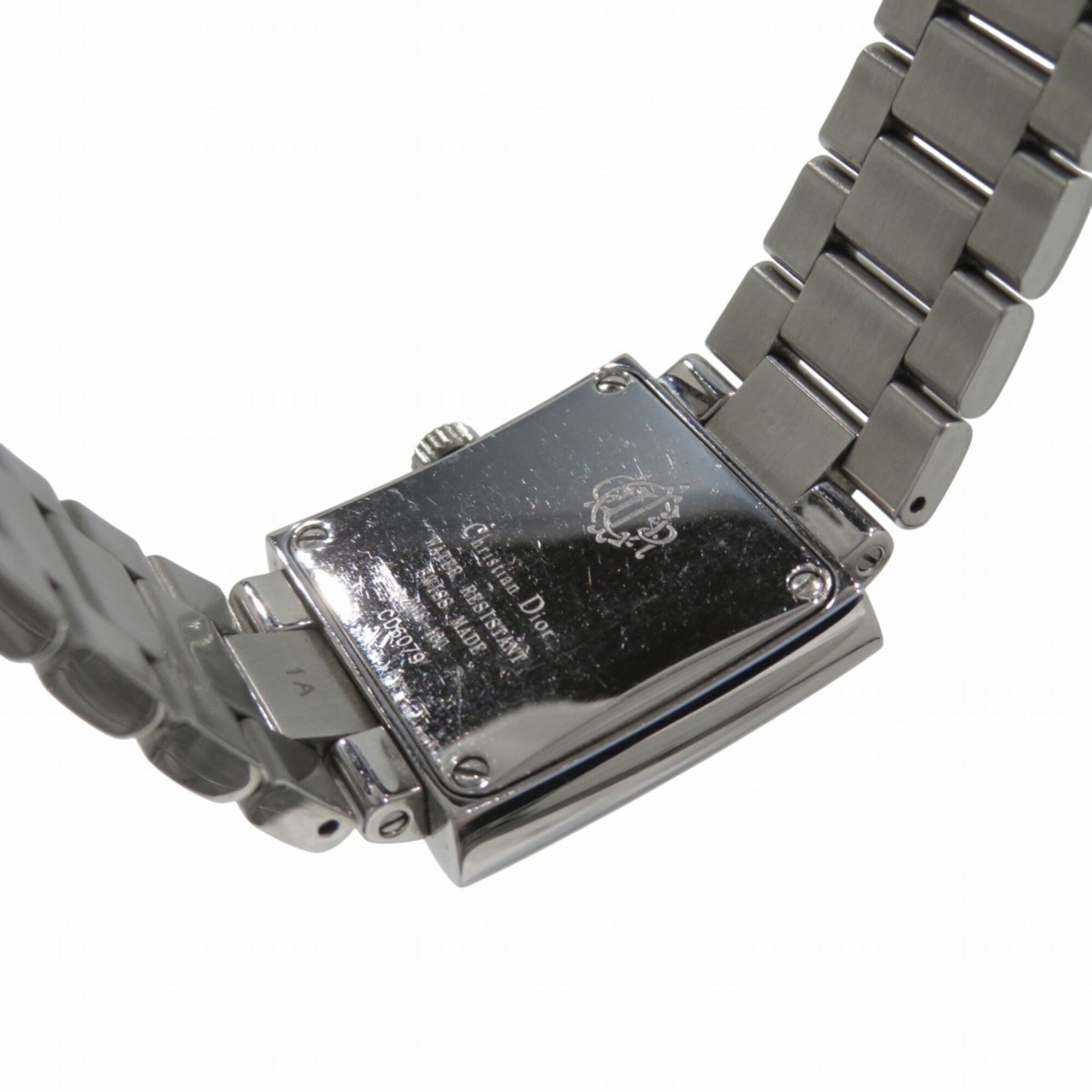 Christian Dior Riva watch, stainless steel, quartz, silver dial, D98-100 — Good