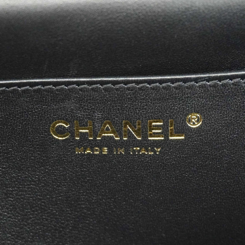 Chanel Matelasse Clutch Bag with Chain Shoulder Strap, Black Leather, 2-Way for Women