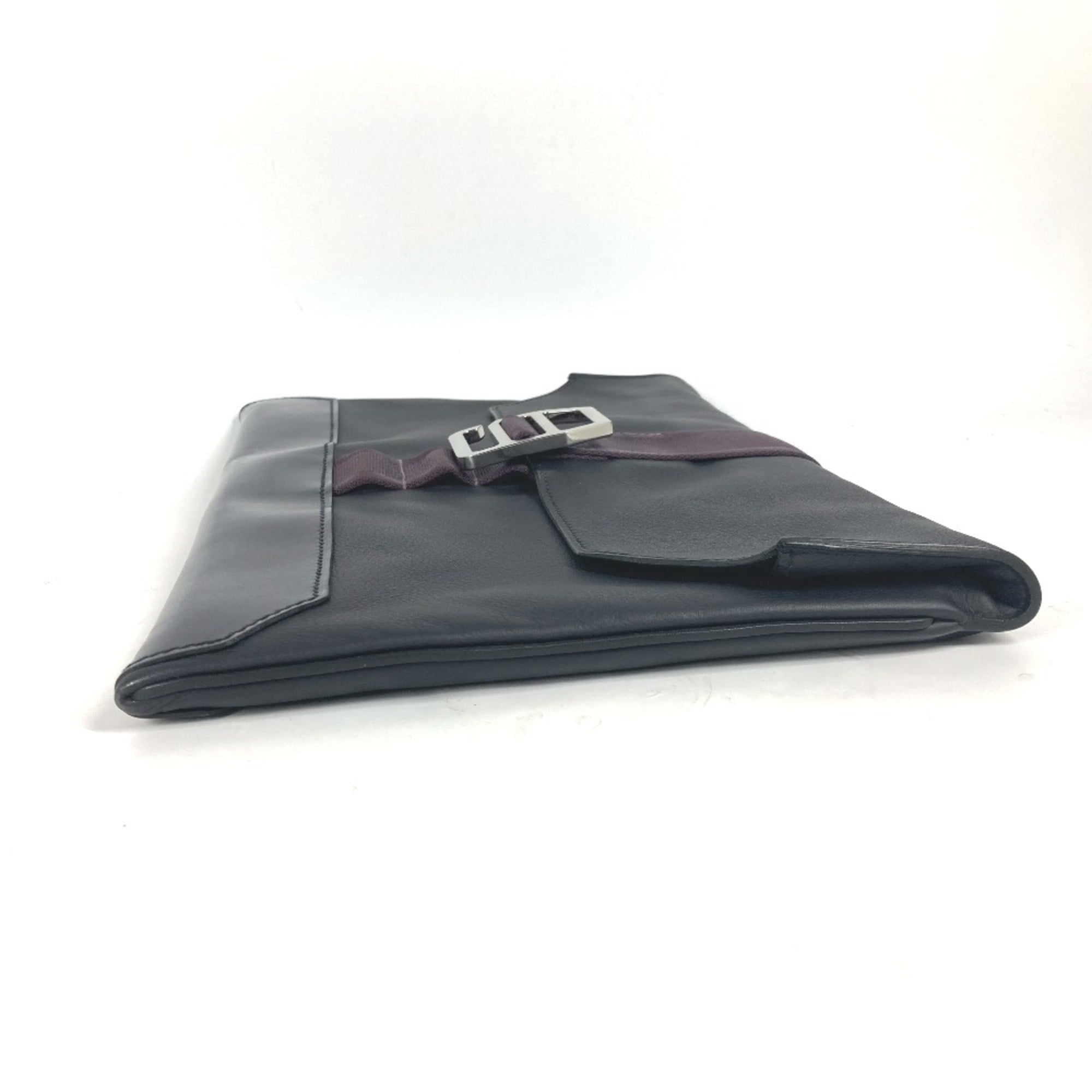 HERMES City Slide Pouch Clutch Bag for Men, Navy ME-240905-6 — Like New