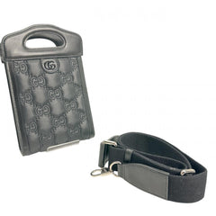 GUCCI Shoulder Bag 2WAY GG Mini Matelasse Nylon 723776 Black — Like New