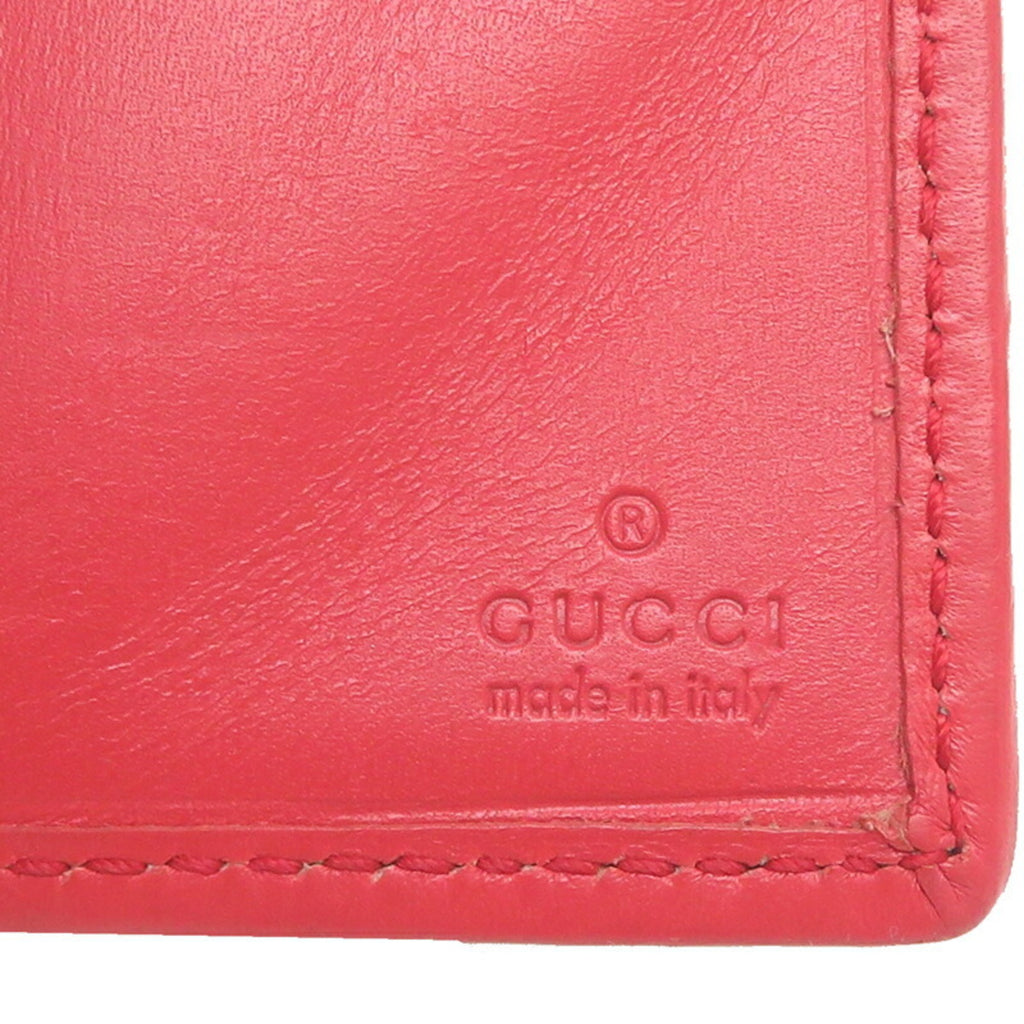 Gucci GG Supreme Mini Wallet, Women's Tri-fold 256442, Beige Leather