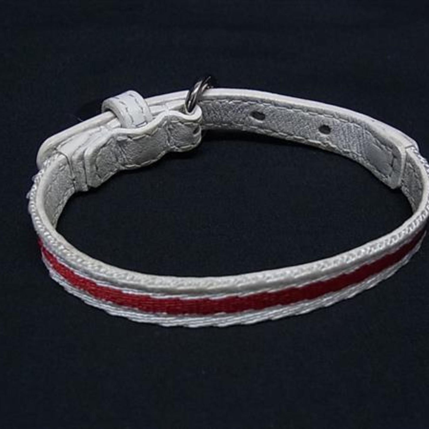GUCCI Charity Bracelet "LOVES YOU" 282572 in White and Red Leather Canvas for Men Women