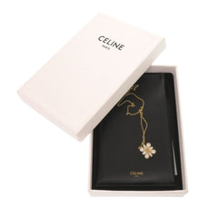 Celine Triomphe Stone Logo Gold Necklace Accessory 0296 CELINE — Like New