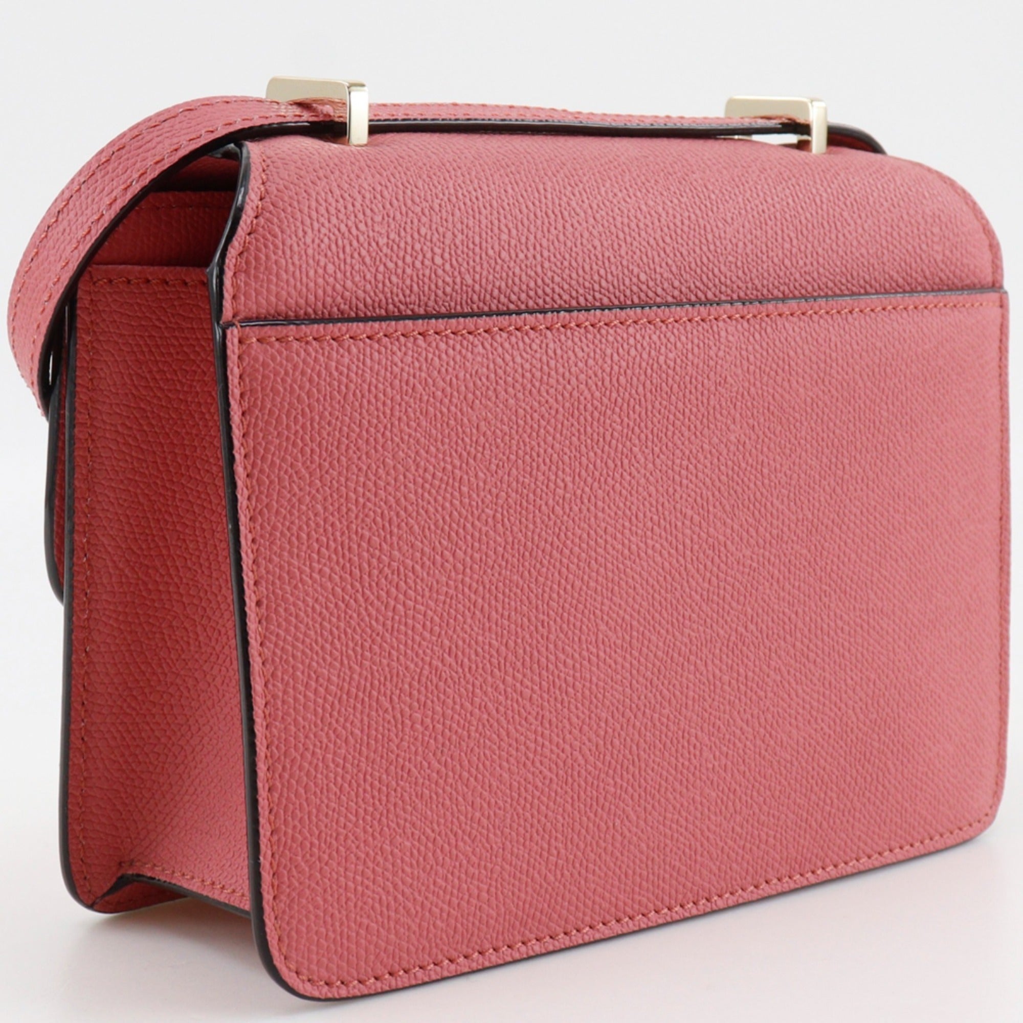 Valextra Noro Small Shoulder Bag, Leather, Pink, N568253, Flap, Women's — Like New
