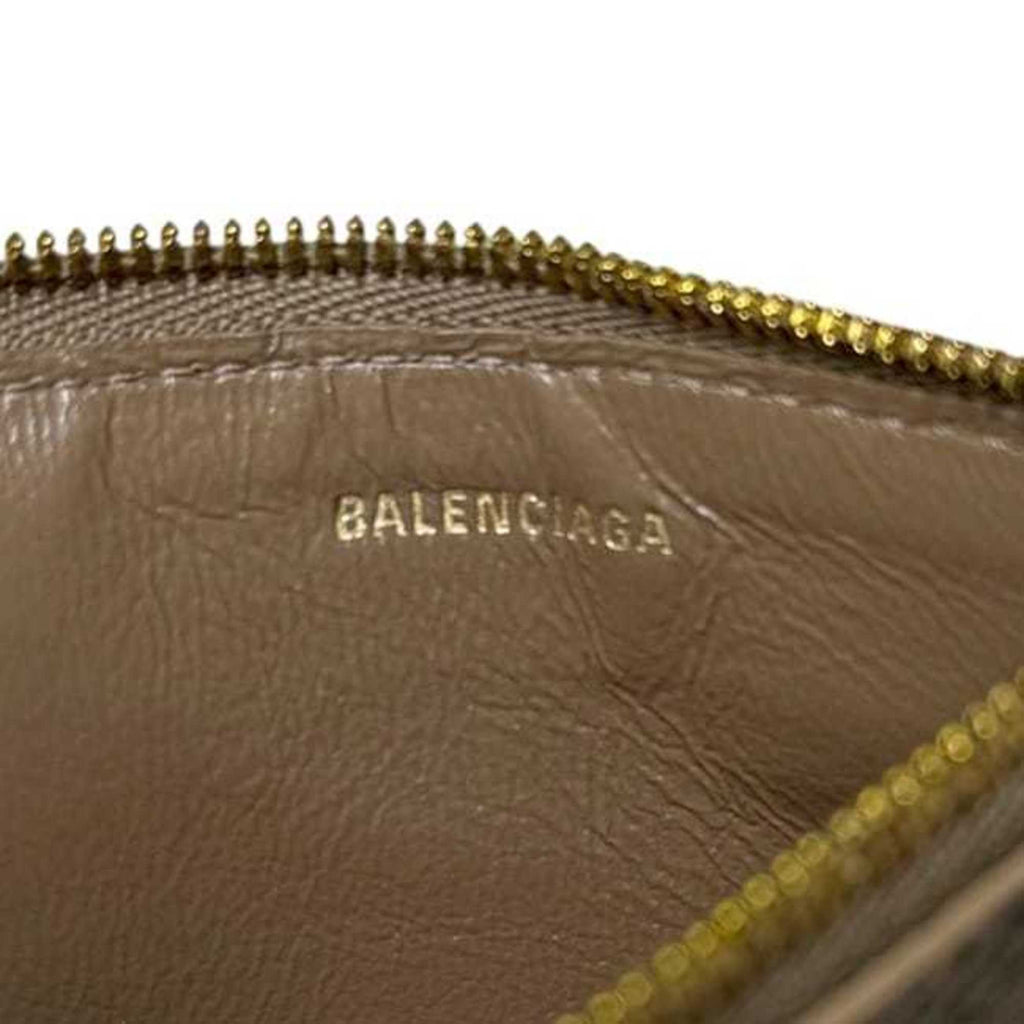Balenciaga Coin Case ec-24879 Beige BB Monogram 640535 Purse Card Holder PVC Leather 2762 0 568148 BALENCIAGA Wallet Men's Women's